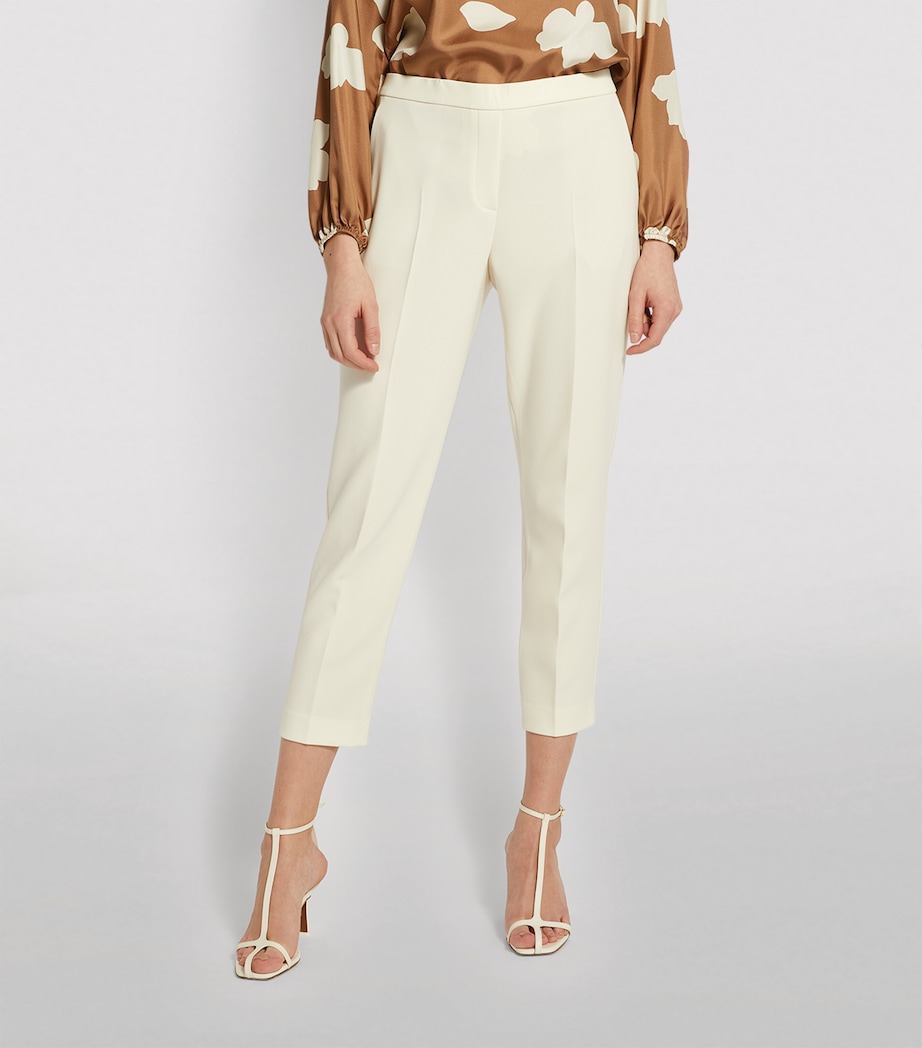 Treeca Tailored Crop Trousers Y0C RICE Image 3