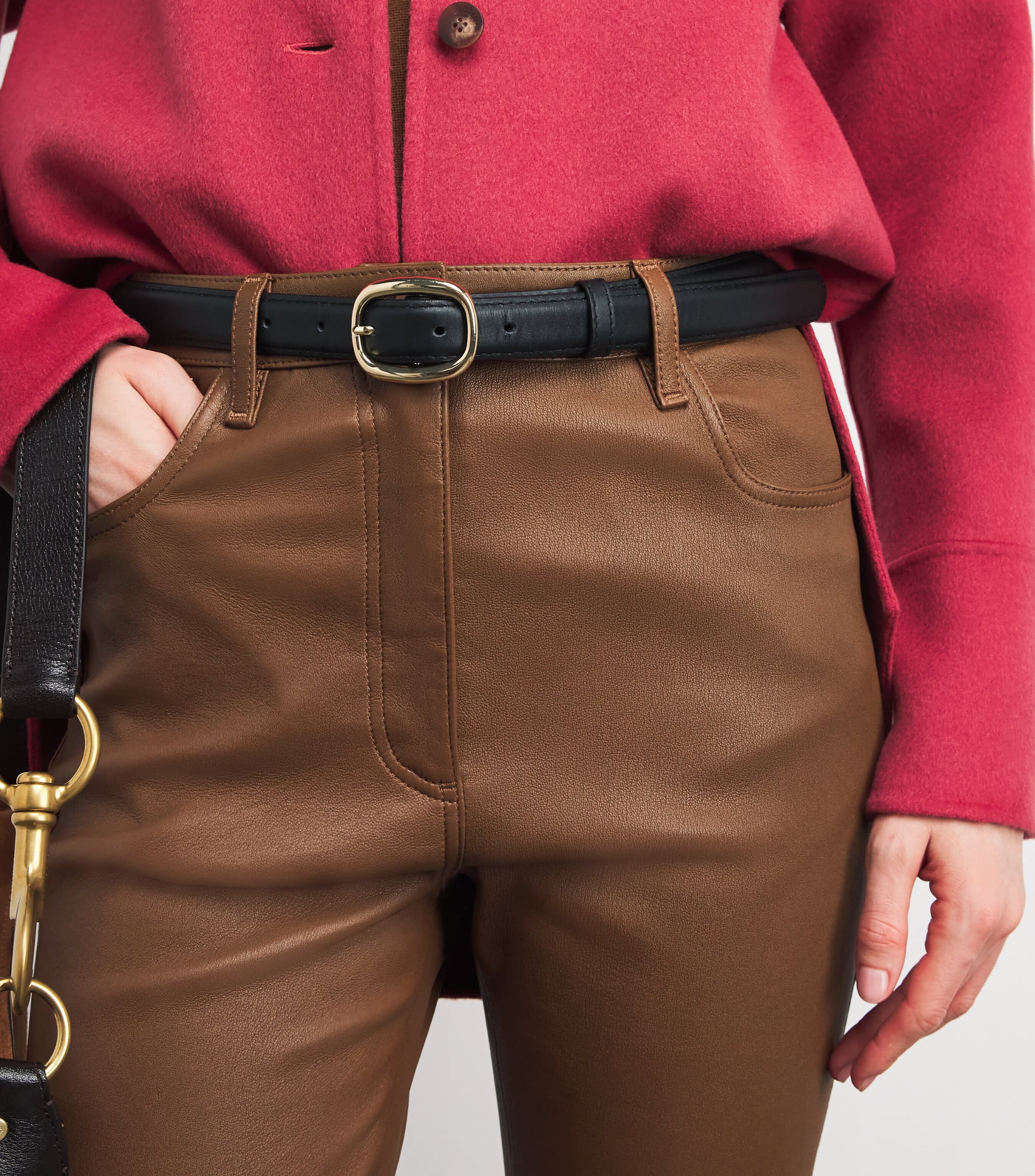 Leather Duke Trousers CINNAMON Image 6