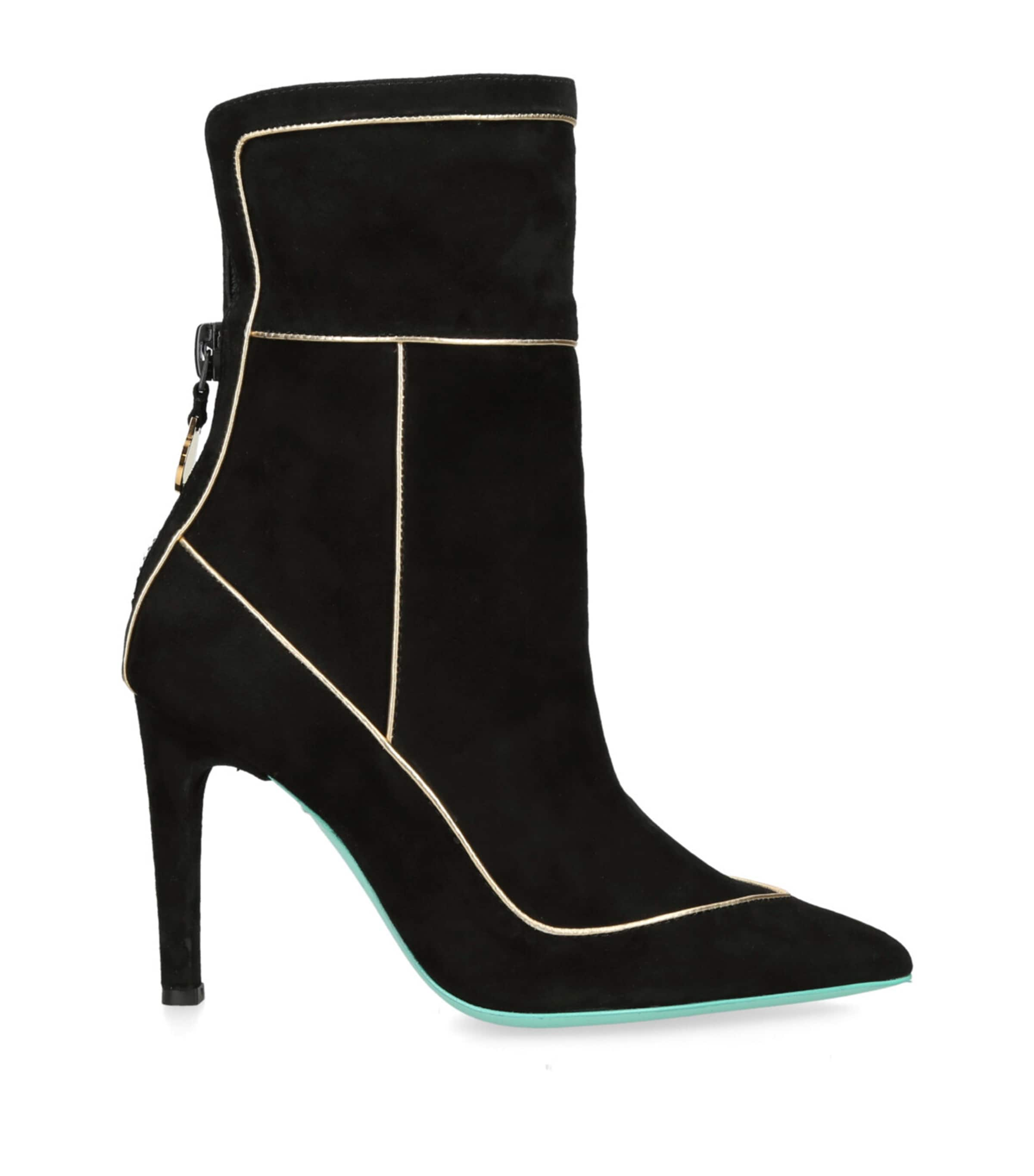 MARION AYONOTE SUEDE COOL GIRL ANKLE BOOTS 90 