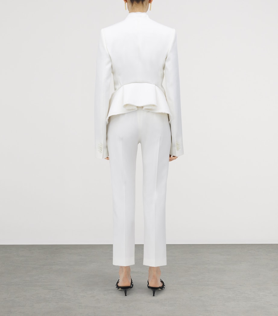 Wool Deconstructed Peplum Jacket 9015 Image 4