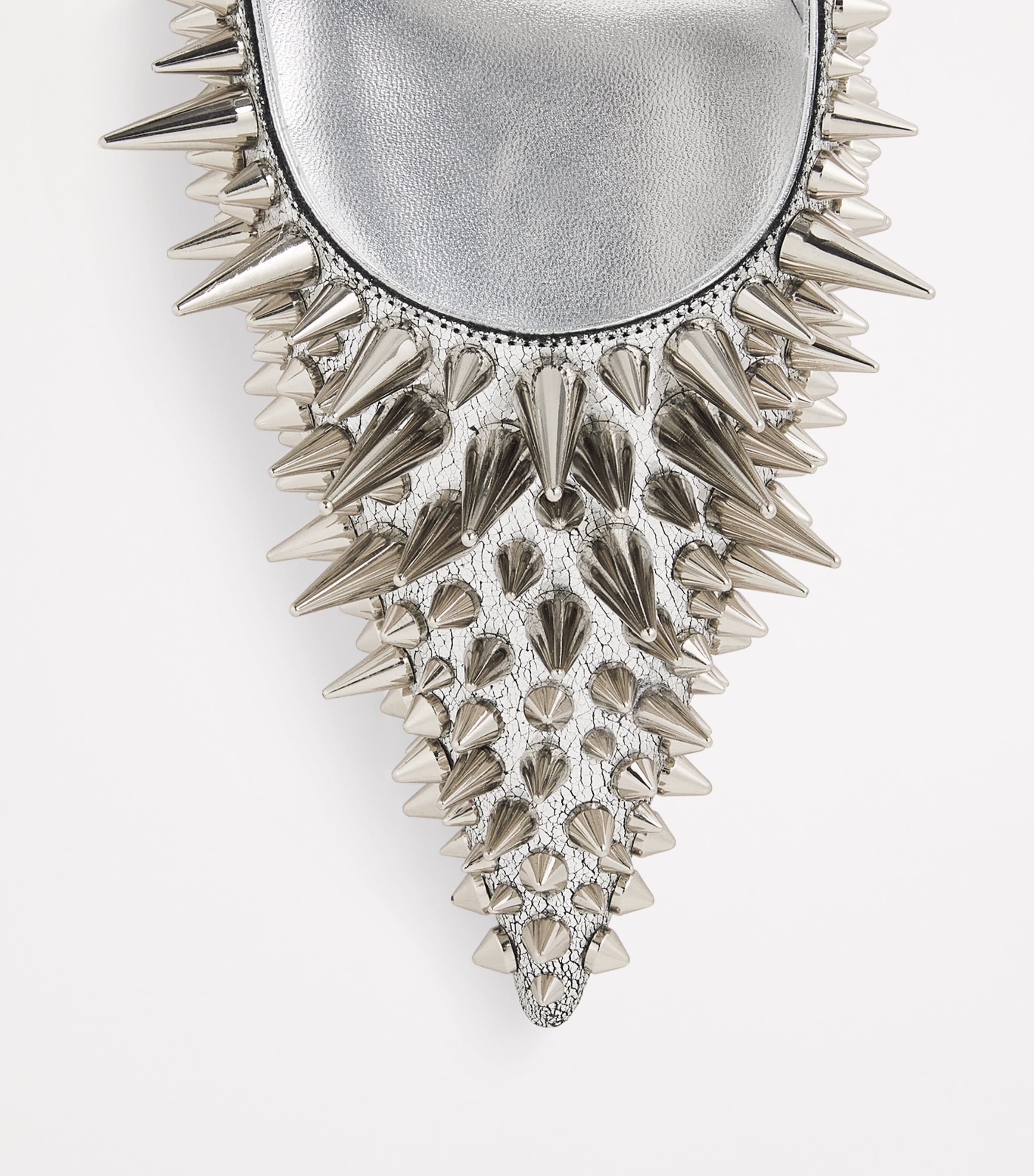 Estepic Laminated Leather Spiked Pumps 100 S211 Image 5