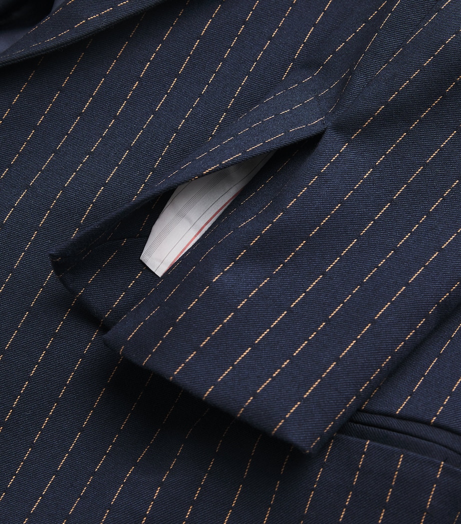 Stitch-Detail Blazer NAVY Image 5