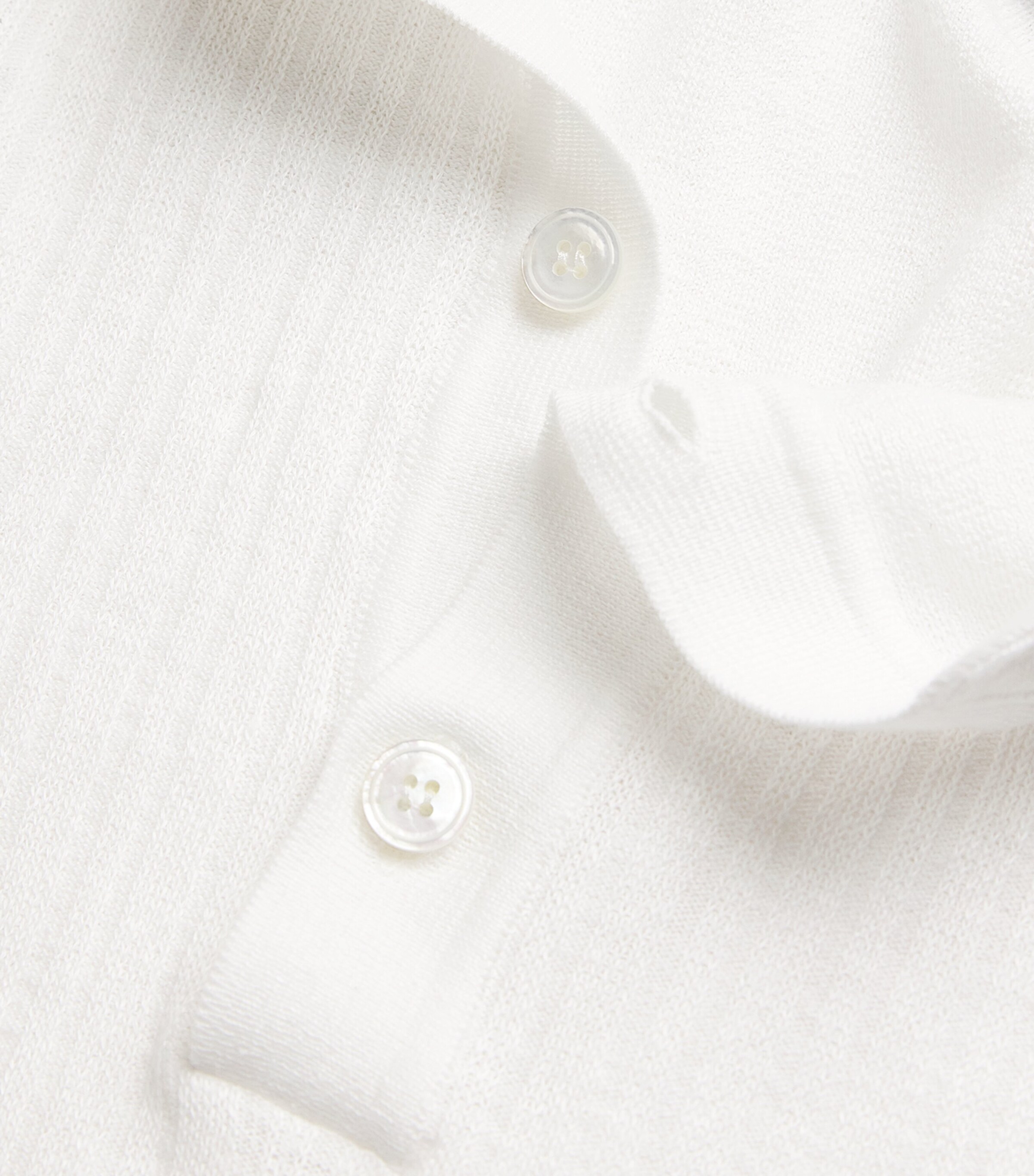 Linen-Cotton Knitted Polo Shirt 100 Image 5