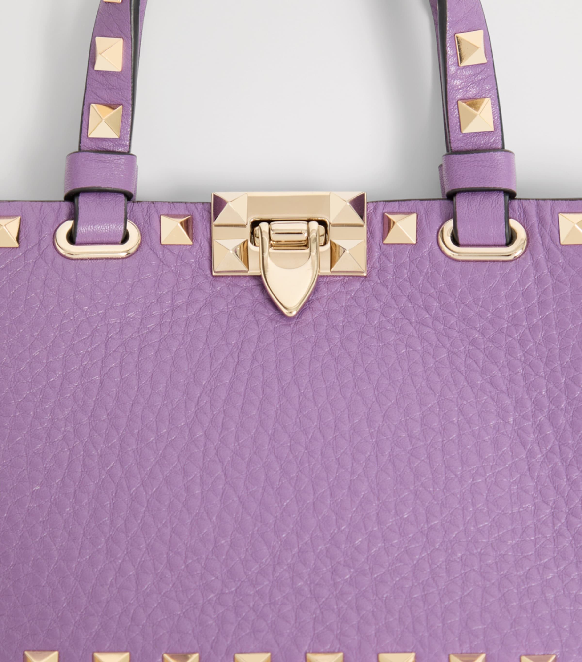 Valentino Garavani Mini Leather Rockstud Tote Bag Image 6