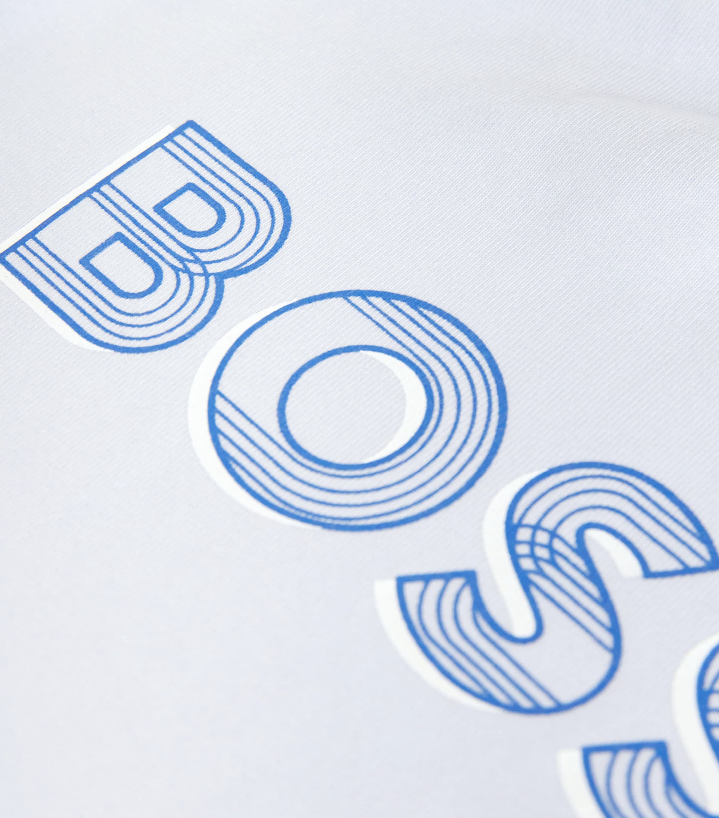 BOSS Kidswear Stretch-Cotton Logo T-Shirt (1-18 Months) Pale Blue Image 3