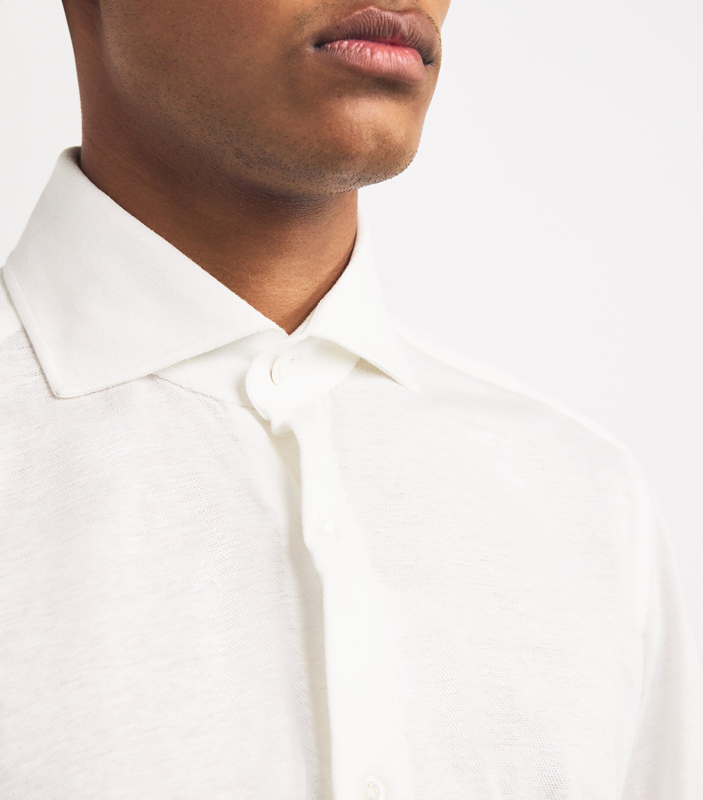 100HANDS Mens Cotton-Linen Shirt White Image 6