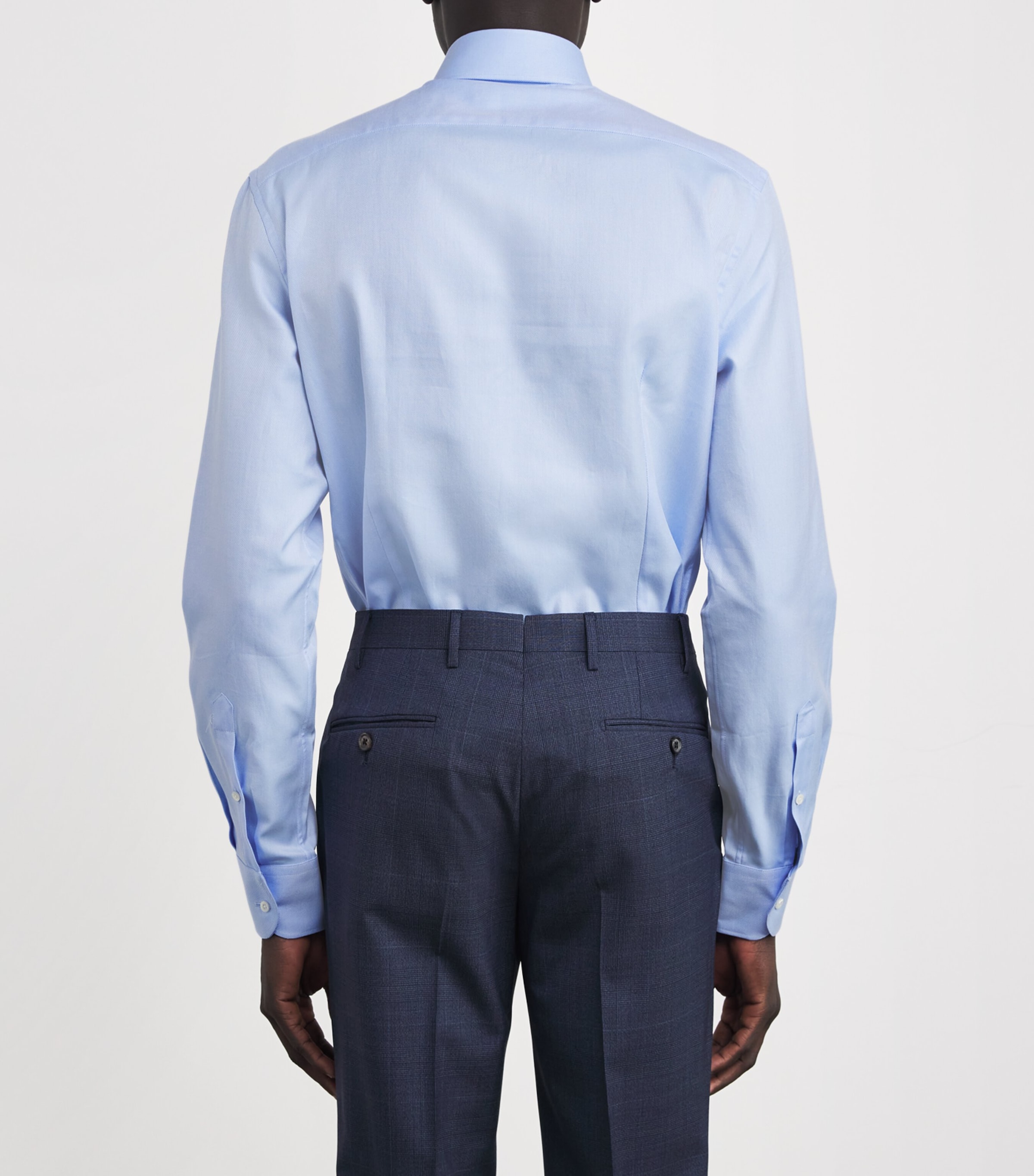 Cotton Formal Shirt 006 BLUE Image 4