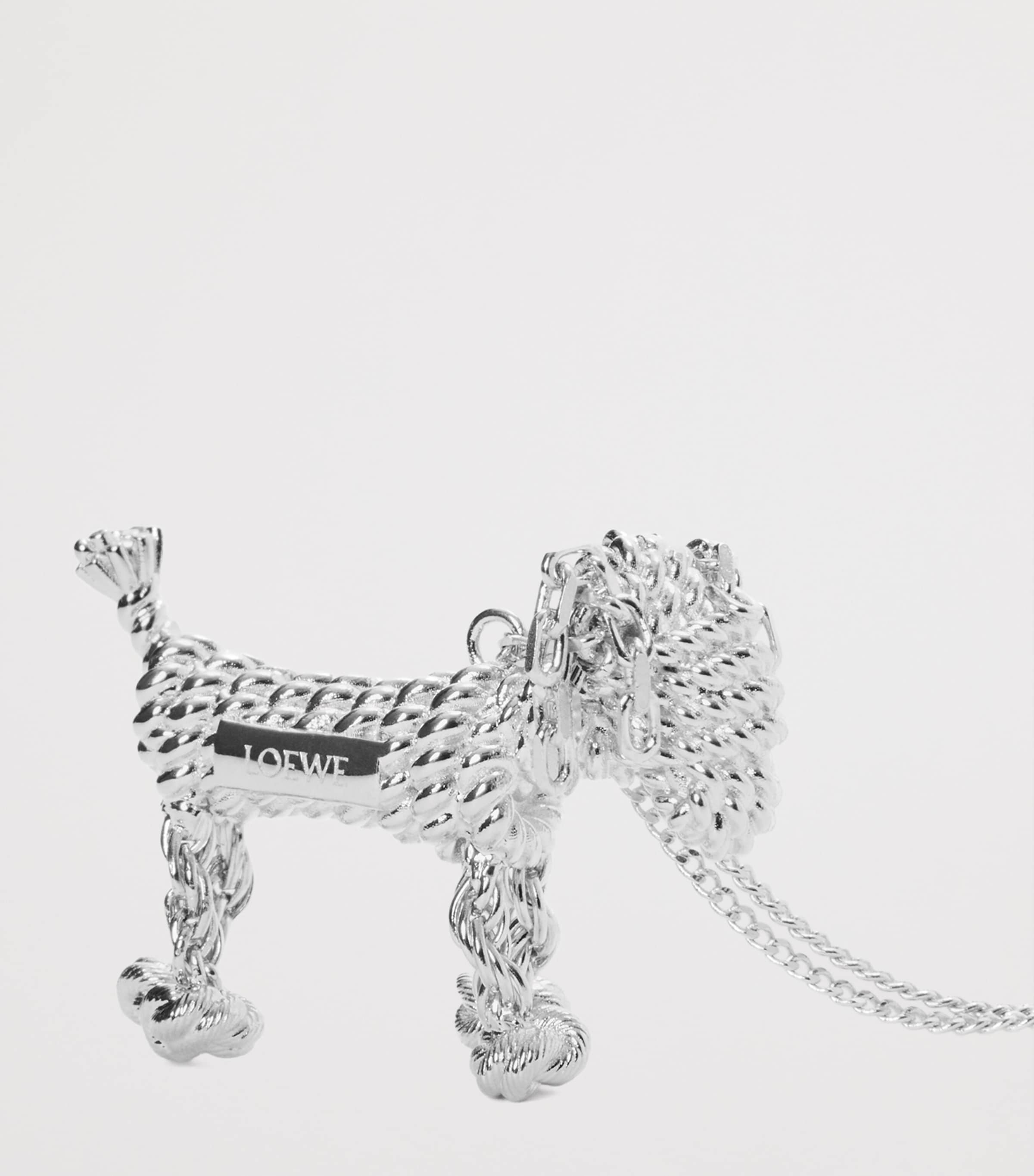 LOEWE Sausage Dog Necklace Silver Image 3