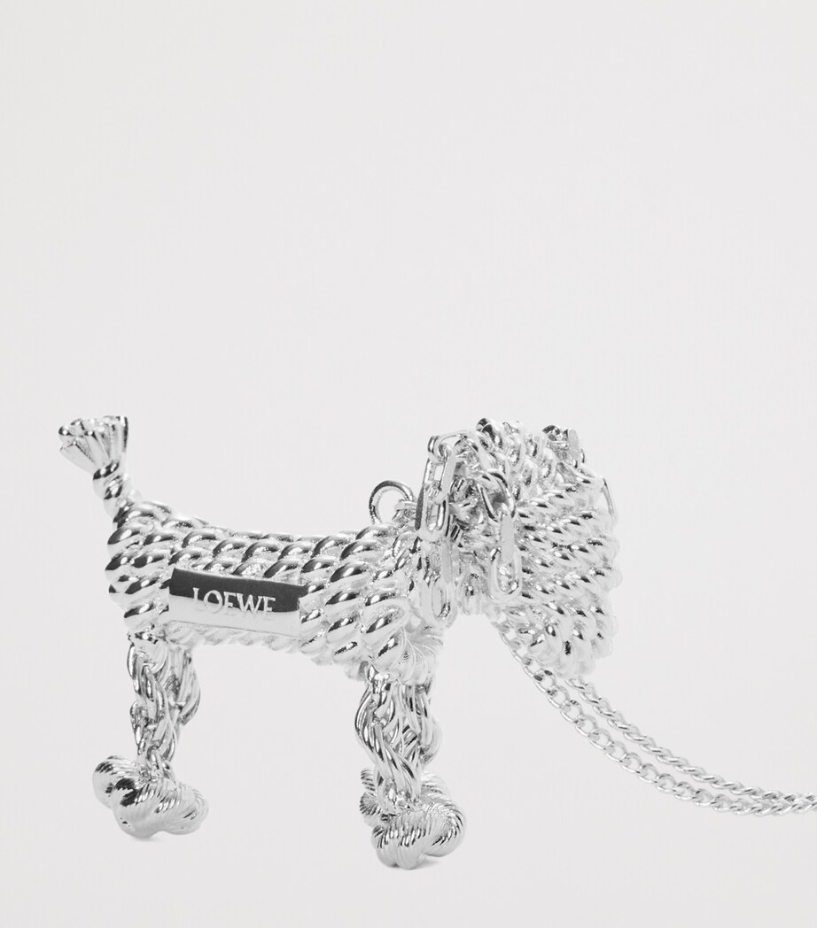 LOEWE Sausage Dog Necklace Silver Image 3