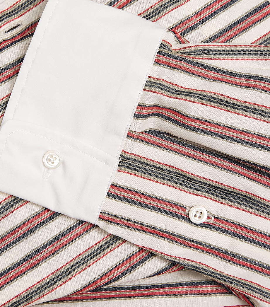 Double-Layered Stripe Shirt MULTICOLORED Image 5