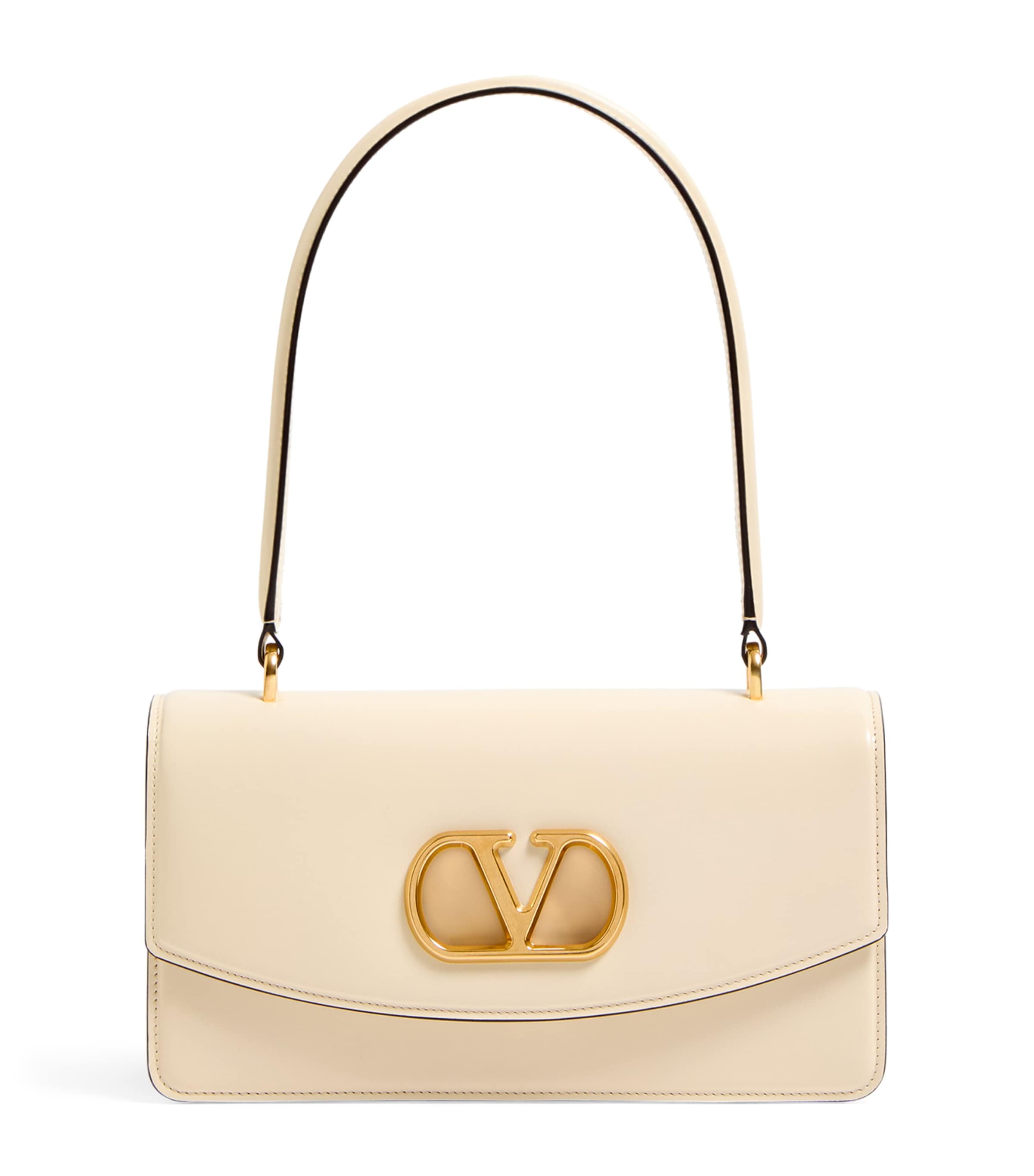Valentino Garavani Leather Vain Top-Handle Bag | Harrods UK