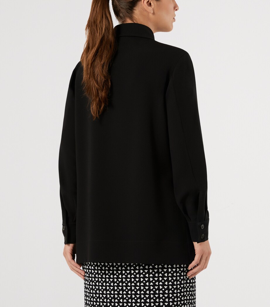 Marina Rinaldi Womens Cady Shirt Black Image 4