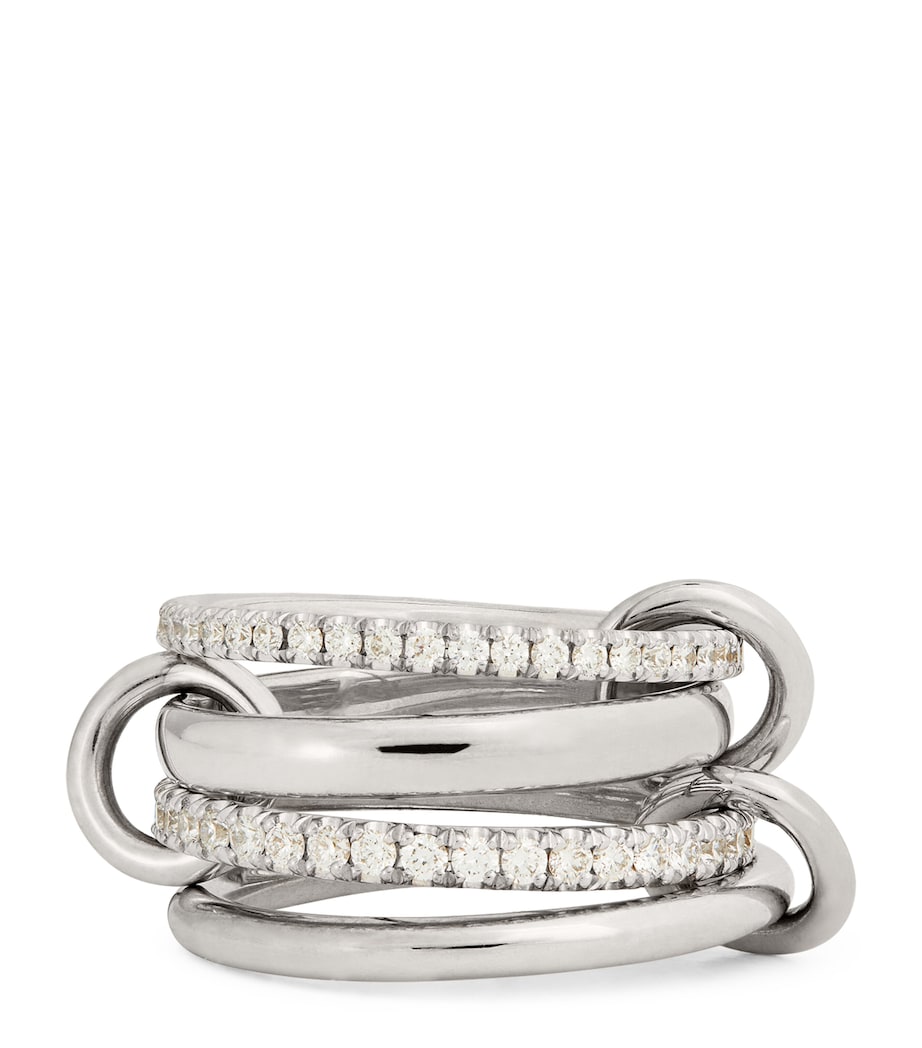 White Gold and Diamond Polaris Ring WHITE GOLD Image 1