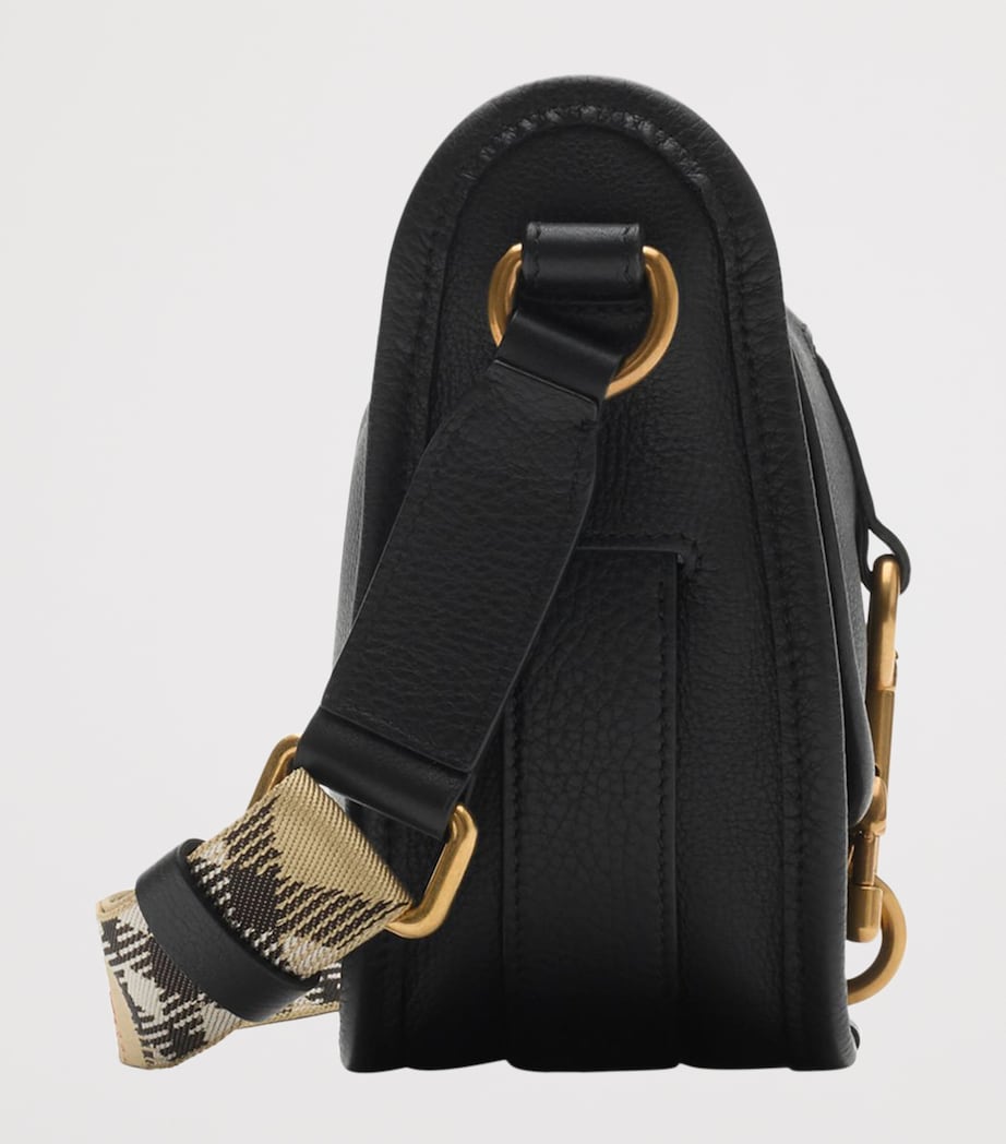 Mini Calfskin B Clip Messenger Bag BLACK Image 4