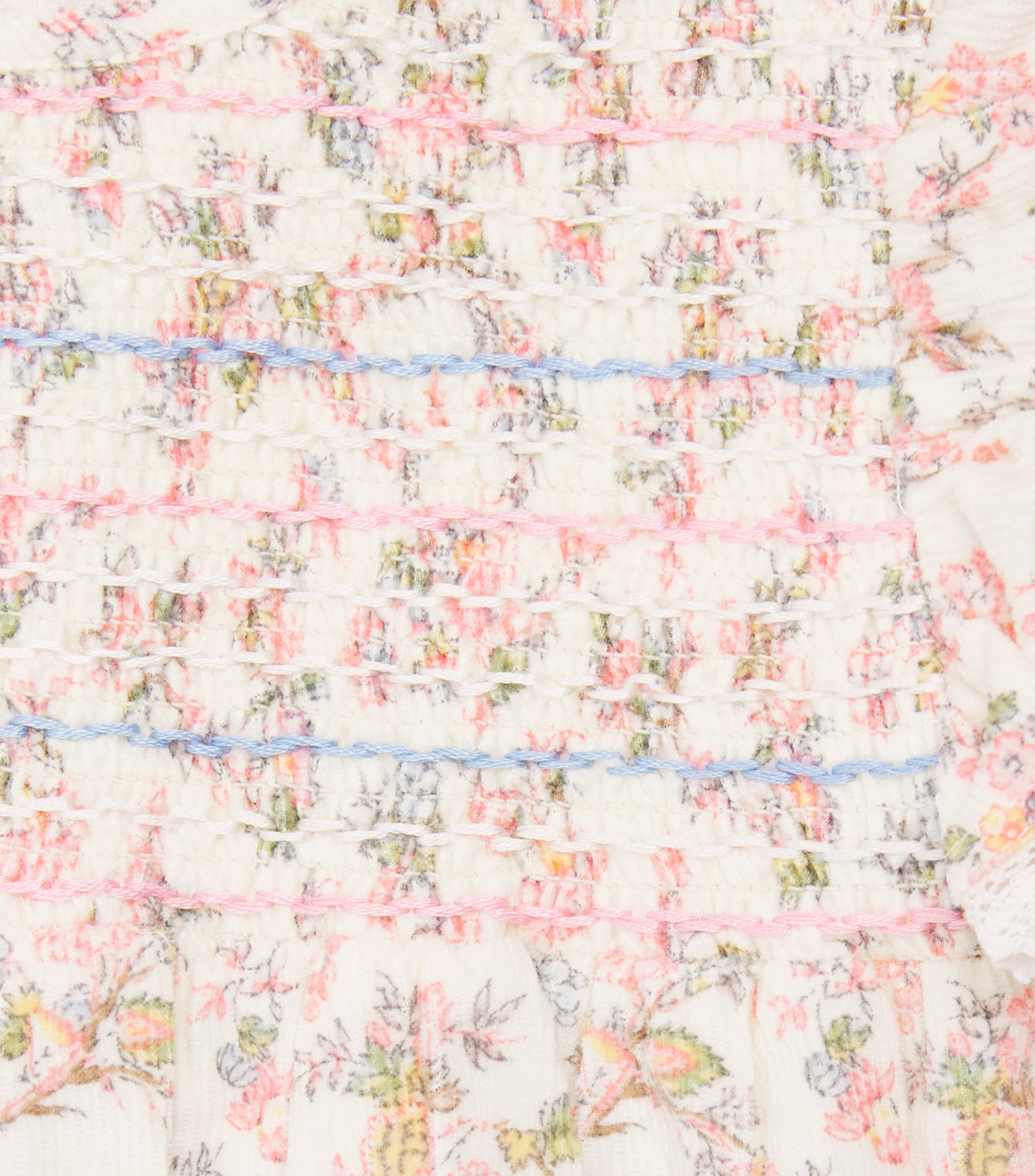 Louise Misha Cotton Floral Saralou Dress (3 Years) Cream Carnation Vale Image 3