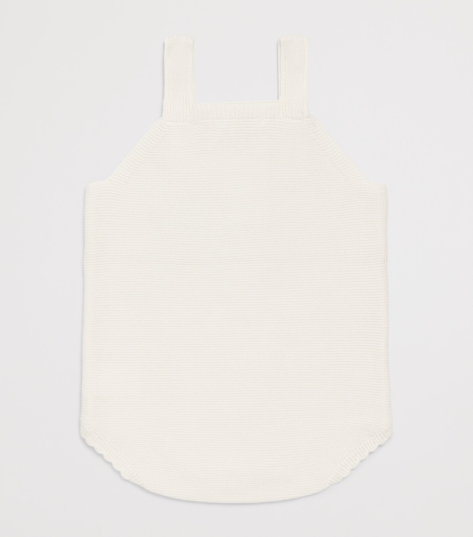 Marie-Chantal Cotton Cecilia Bodysuit (3-24 Months) Milky White Image 2