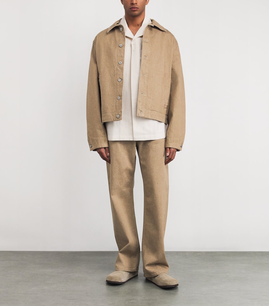 Straight Jeans BEIGE-150 Image 2