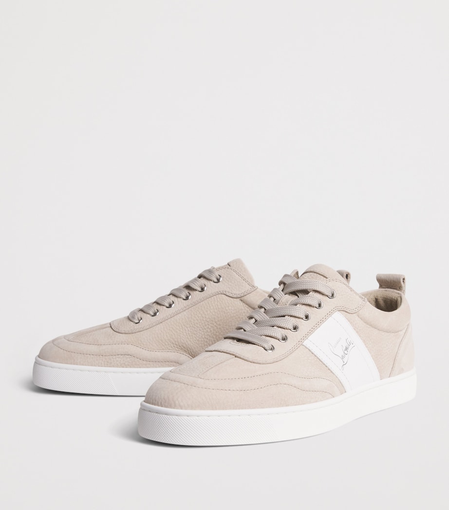 Christian Louboutin Retero Leather Low-Top Sneakers Image 3