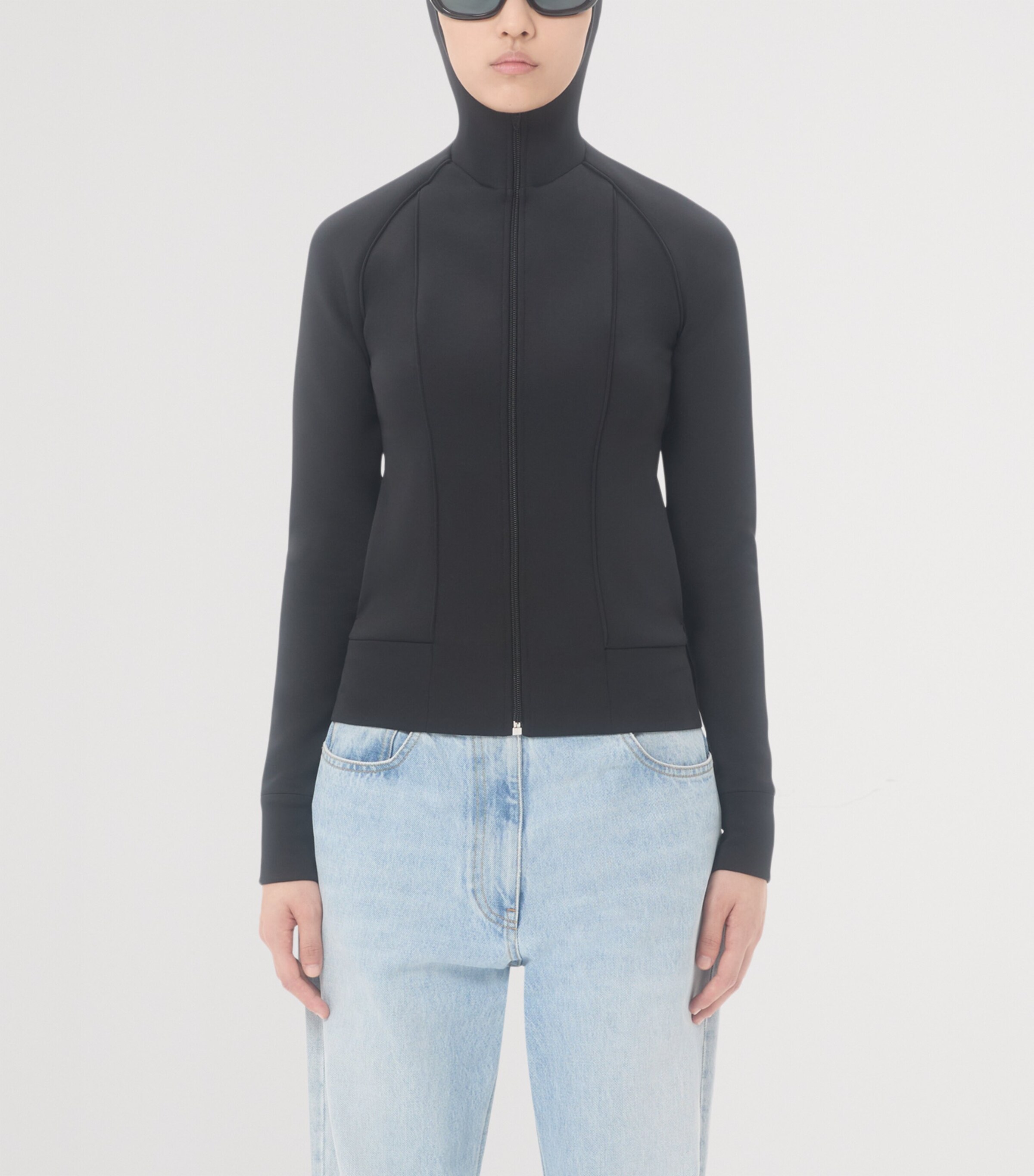 Technical Jersey Zip-Up Hoodie 0NO Image 2