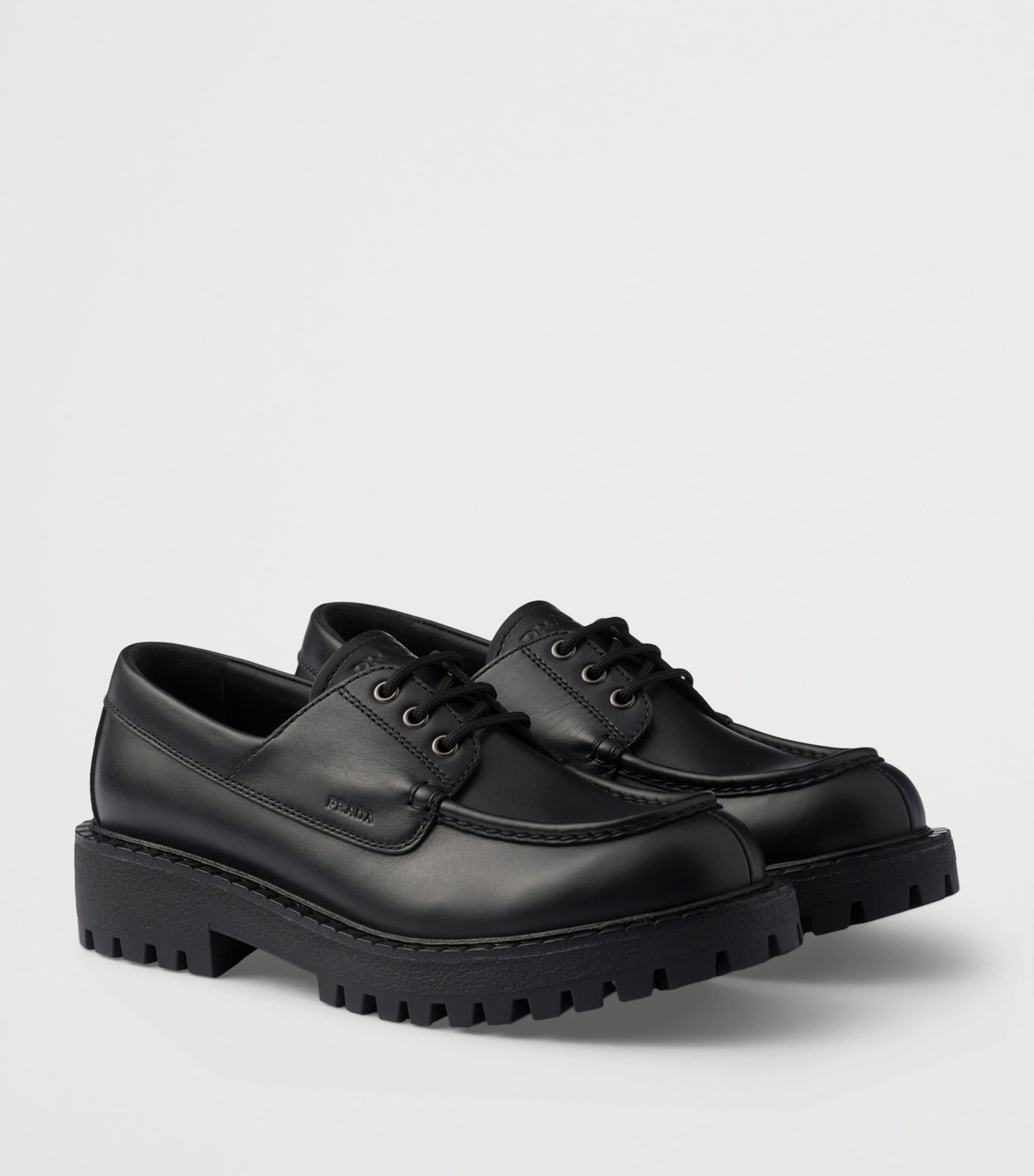 Leather Laced Loafers F0002 Image 3