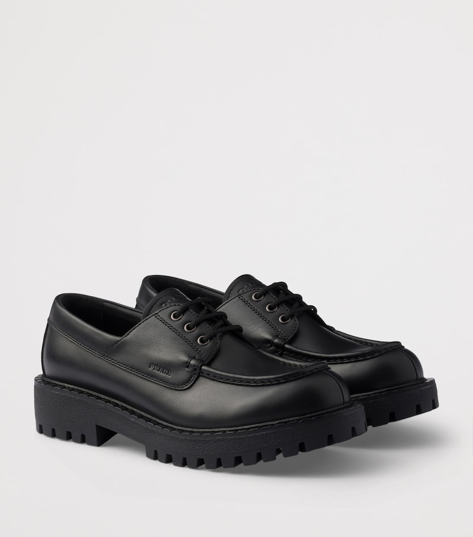 Leather Laced Loafers F0002 Image 3