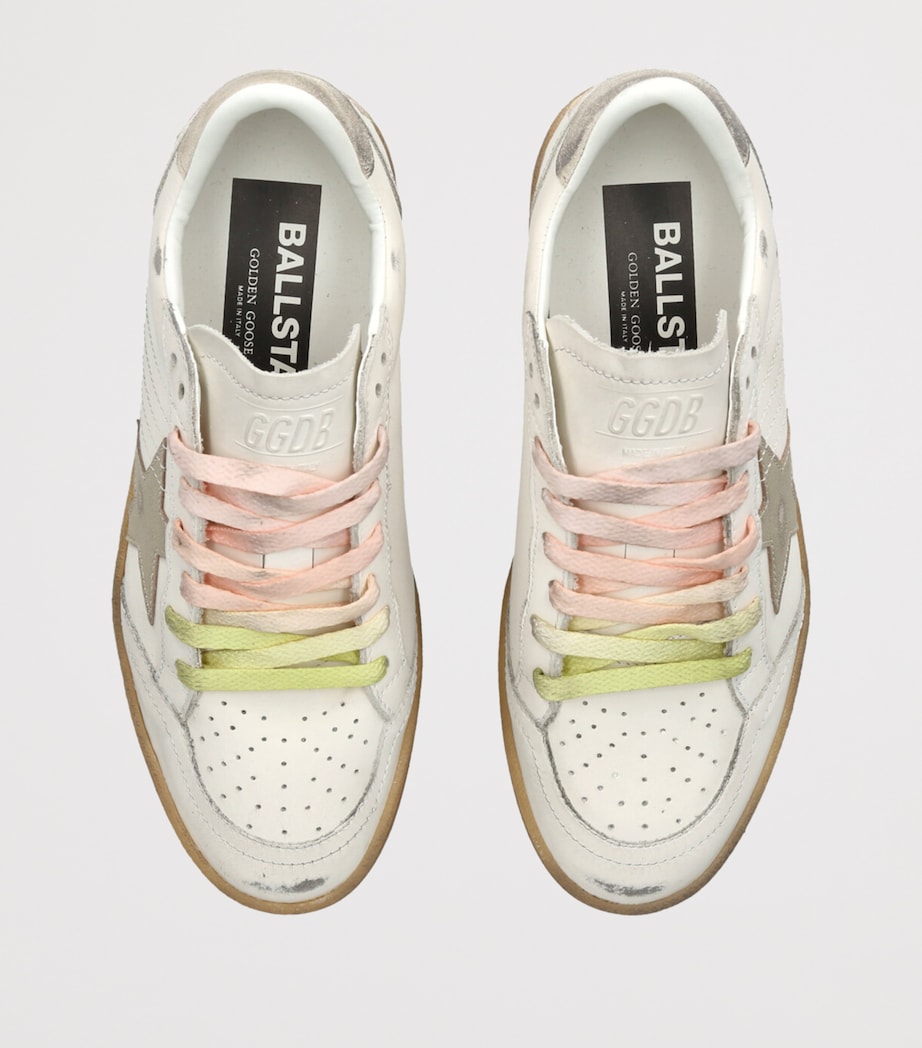 Leather Ball Star Sneakers WHITE Image 4