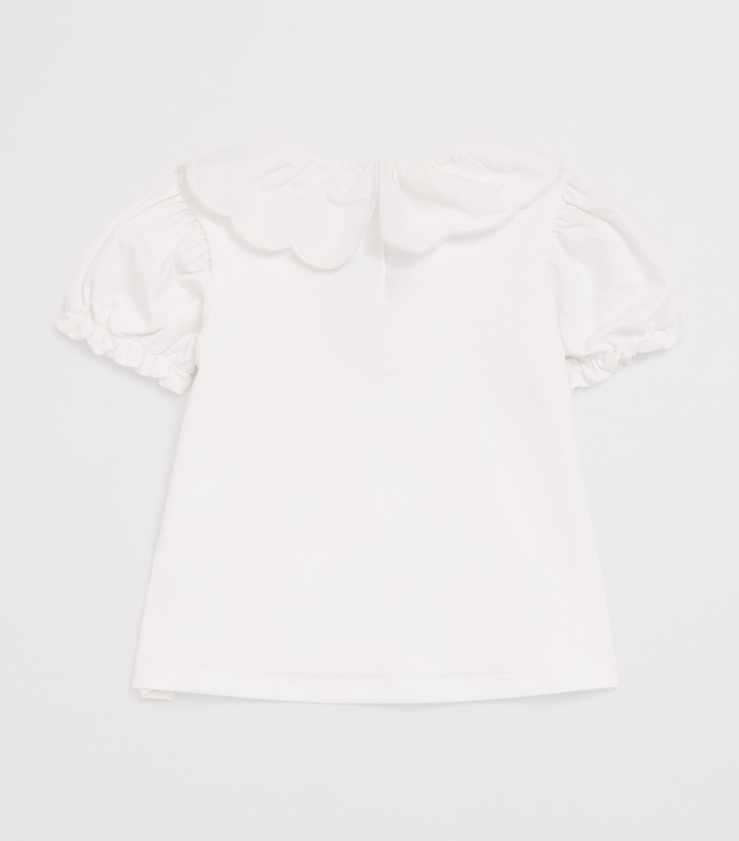 Jersey Floral Embroidered Blouse (3 Months-4 Years) 1BLANC Image 2