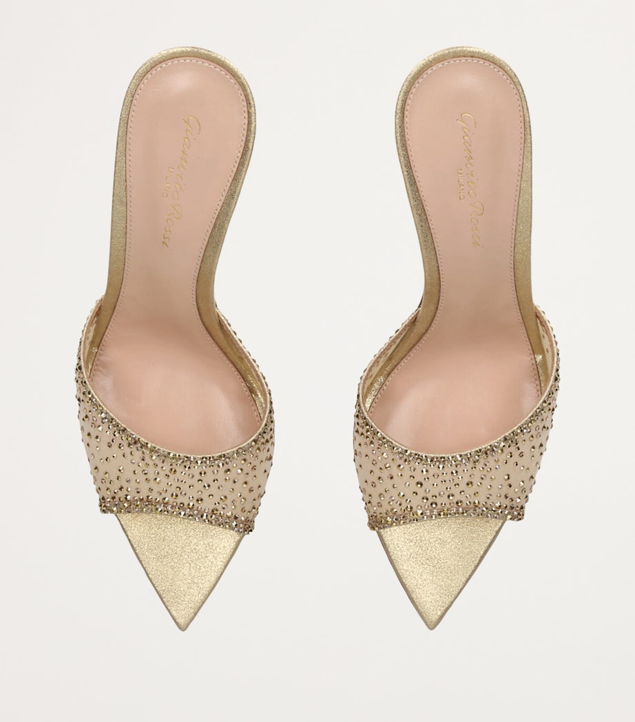 Embellished Rania Mules 85 GOLD Image 4
