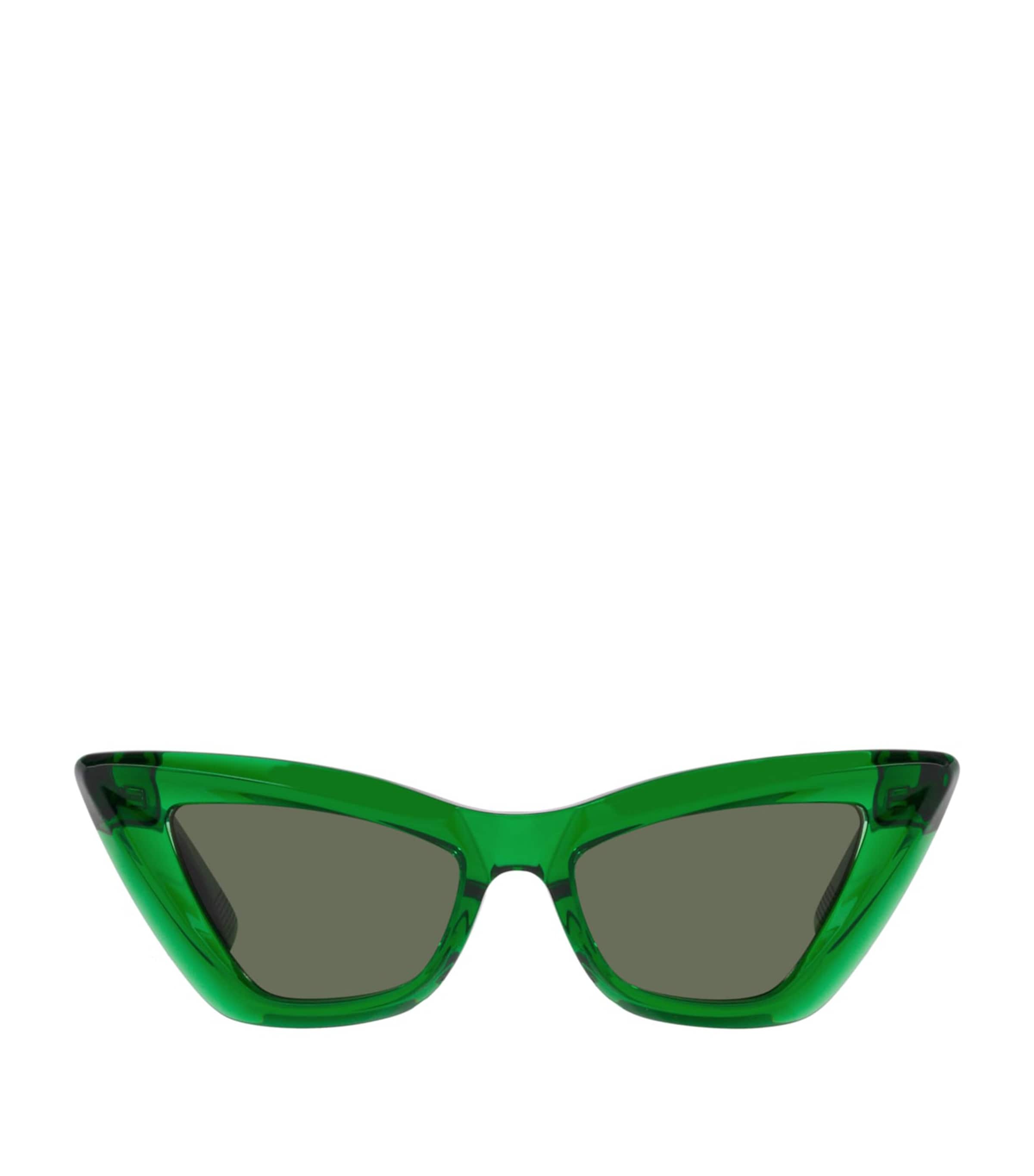 Bottega Veneta Womens Green Bv1101s Cat-eye Acetate Sunglasses In Green