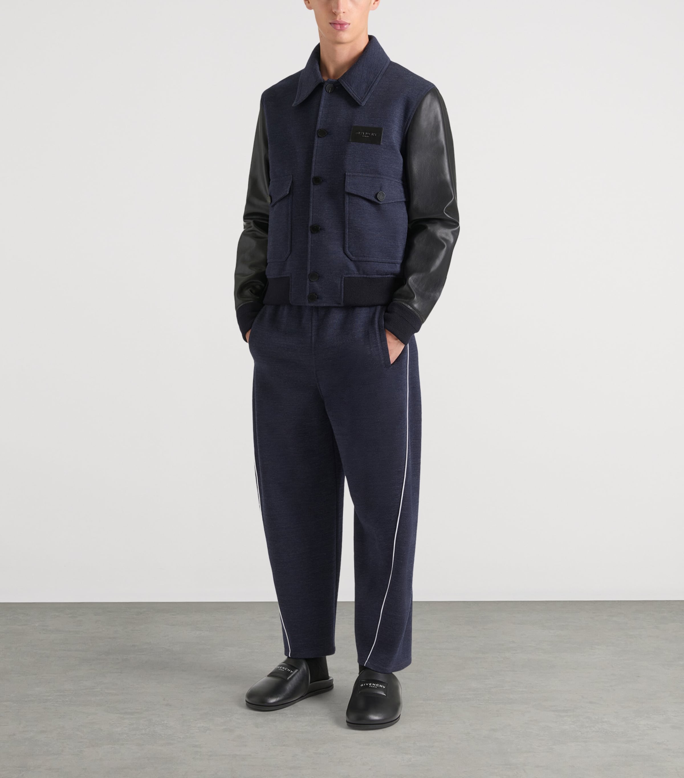 Wool-Blend Sweatpants DARK NAVY Image 2