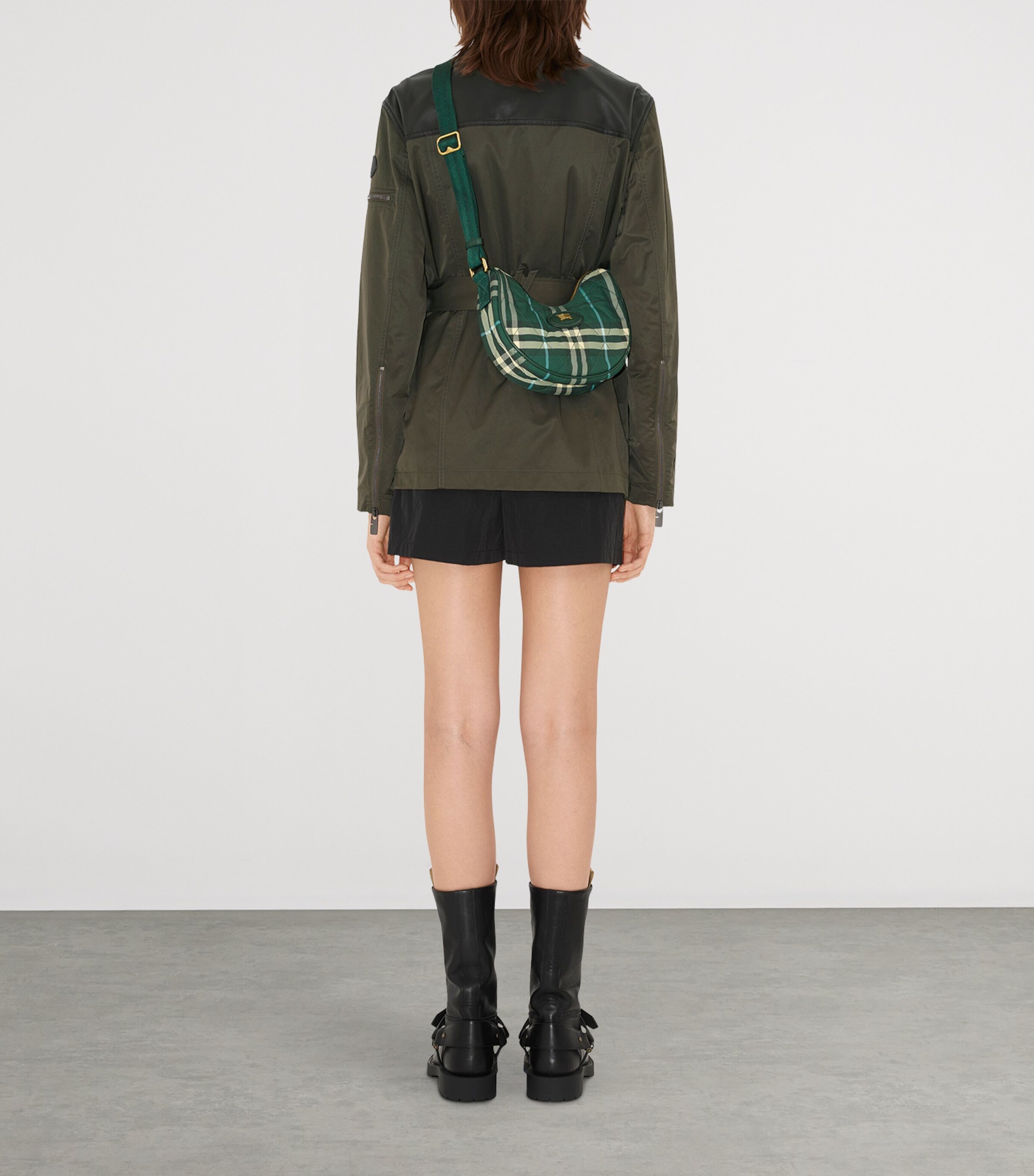 Check Horseshoe Cross-Body Bag VERDANT Image 4