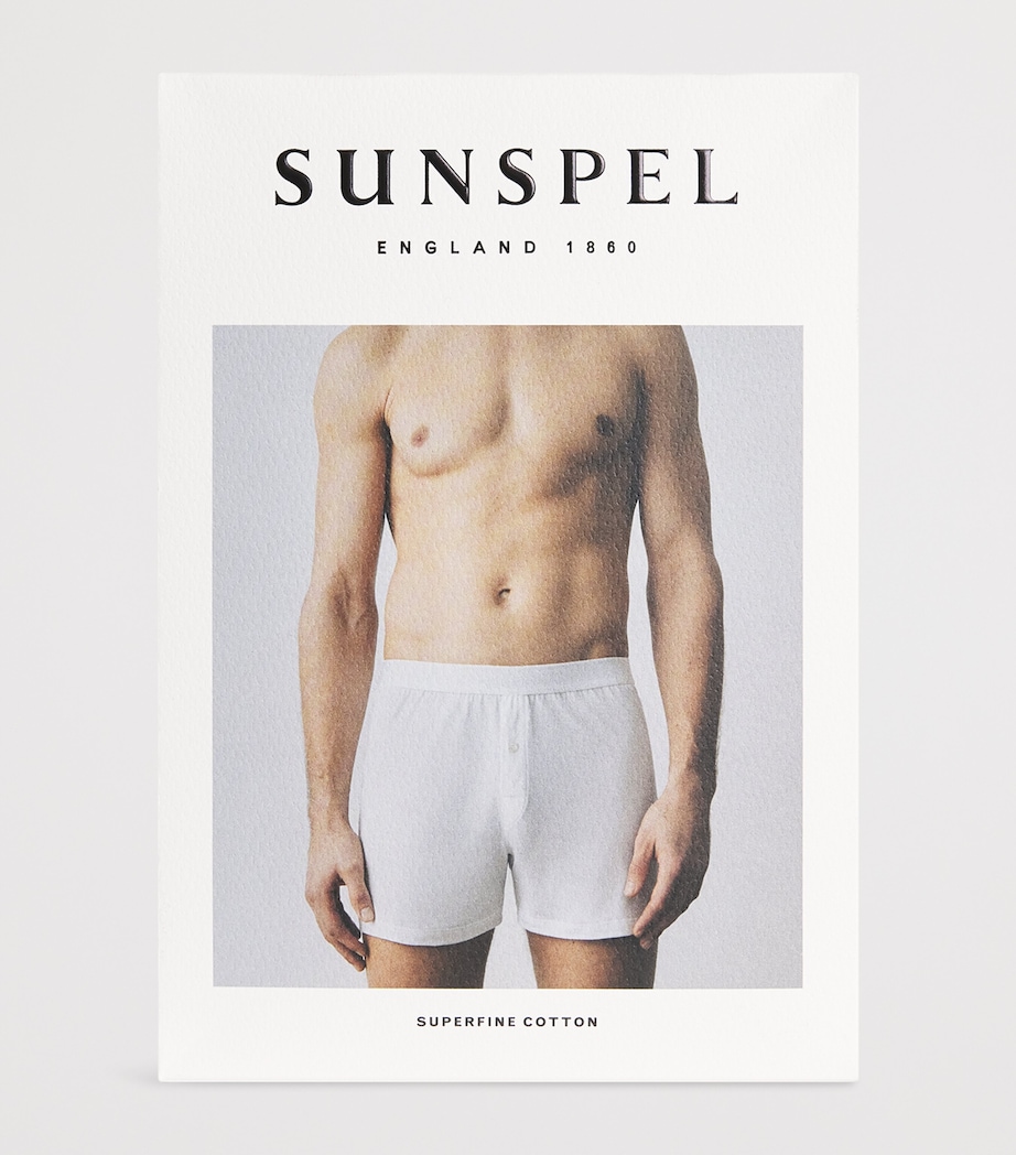 Superfine Cotton Boxer Shorts BUAA - NAVY Image 4