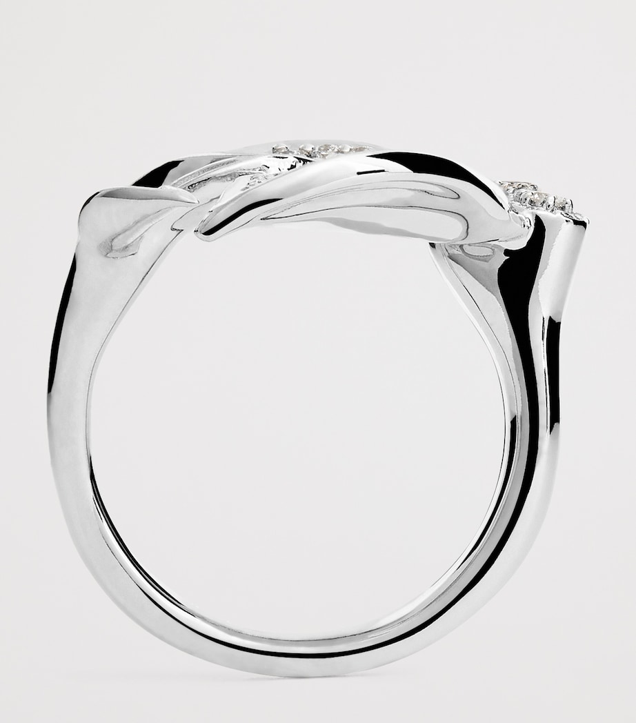 White Gold and Diamond Gloria Secret Garden Ring WHITE GOLD Image 3