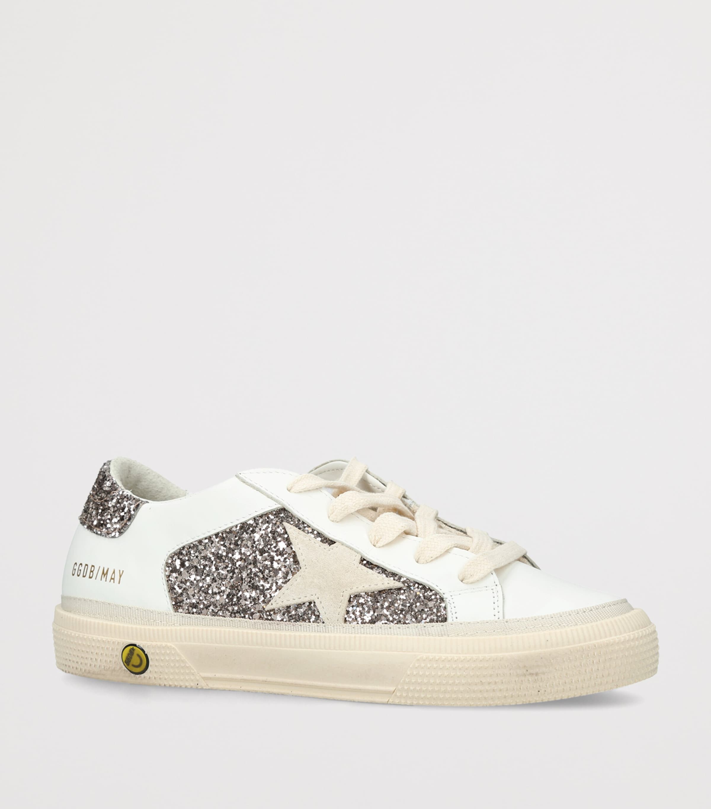 Golden Goose Leather May Sneakers Gold Comb Image 2