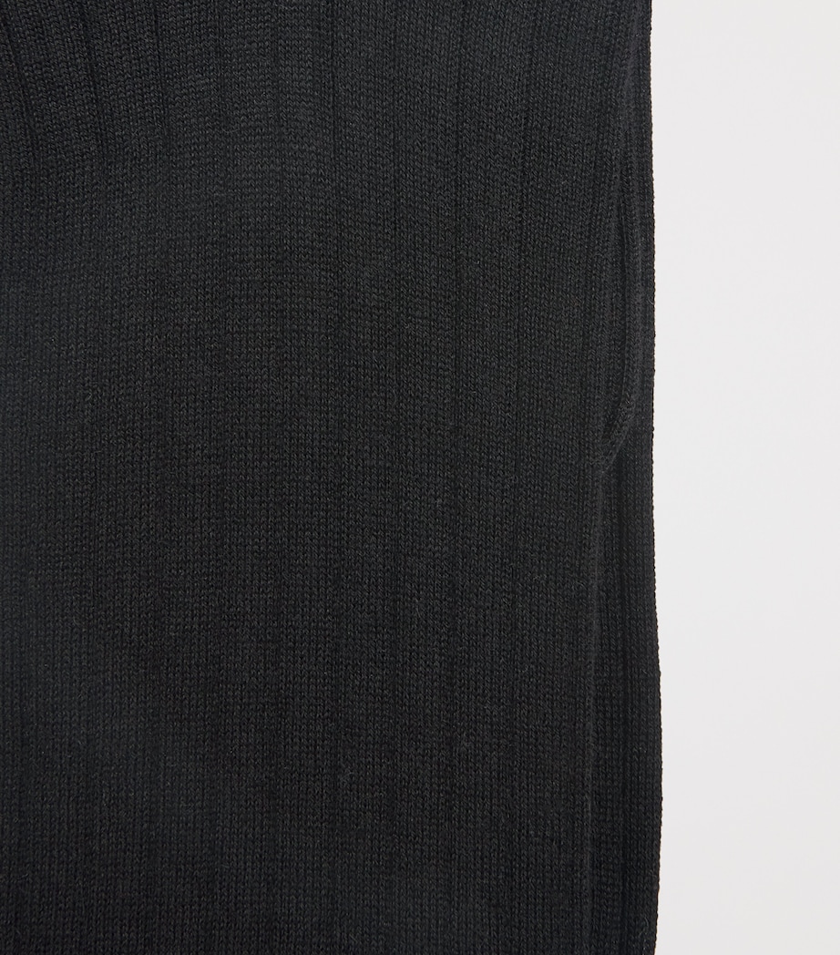 Falke Mens Cashmere-Blend No.2 Socks Black Image 2