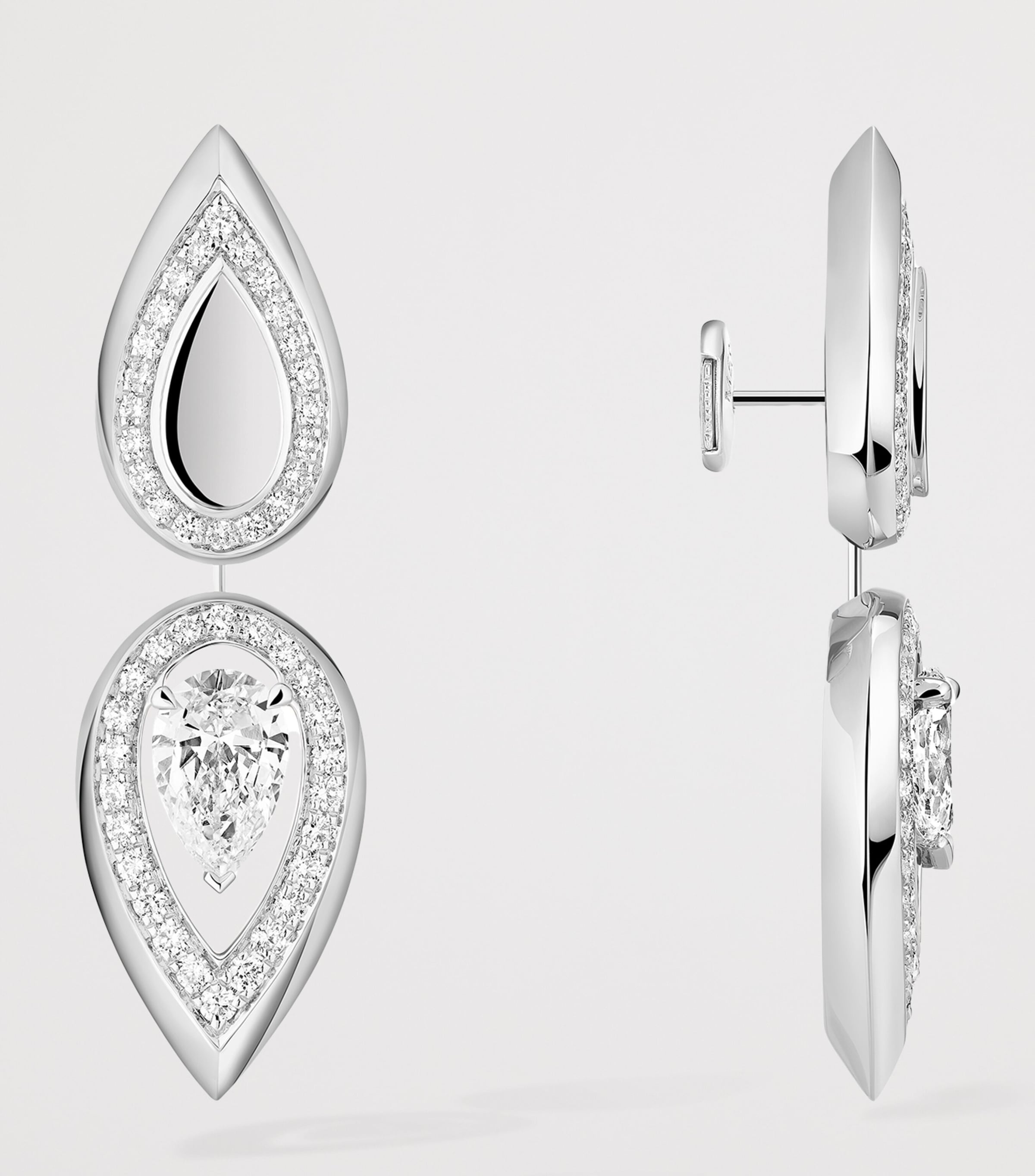 Messika Fiery Diamond and White Gold Pendant Earrings (0.73ct) White Gold Image 3