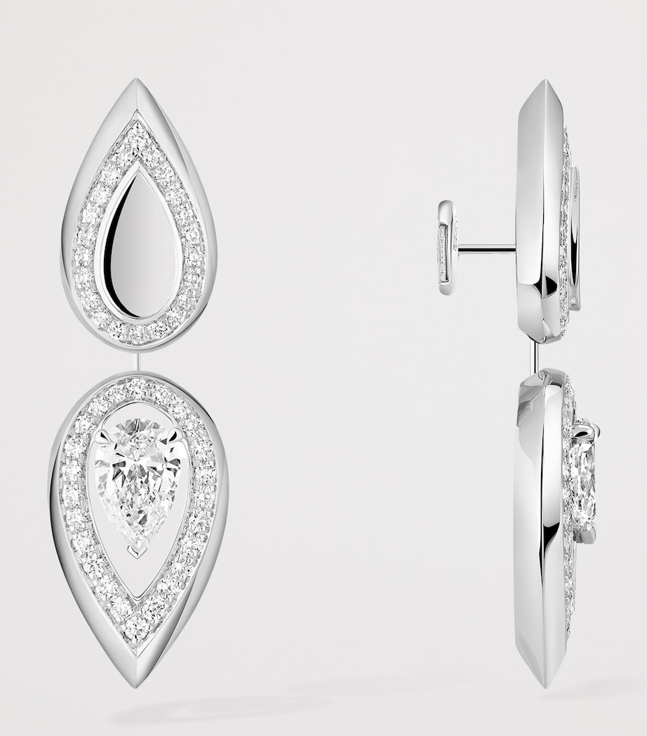 Messika Fiery Diamond and White Gold Pendant Earrings (0.73ct) White Gold Image 3