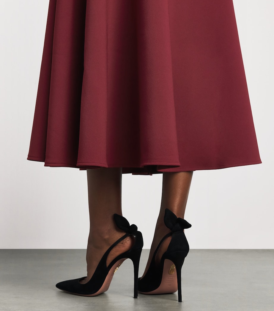 Safiyaa Womens Crepe A-Line Midi Dress Swinton Image 5