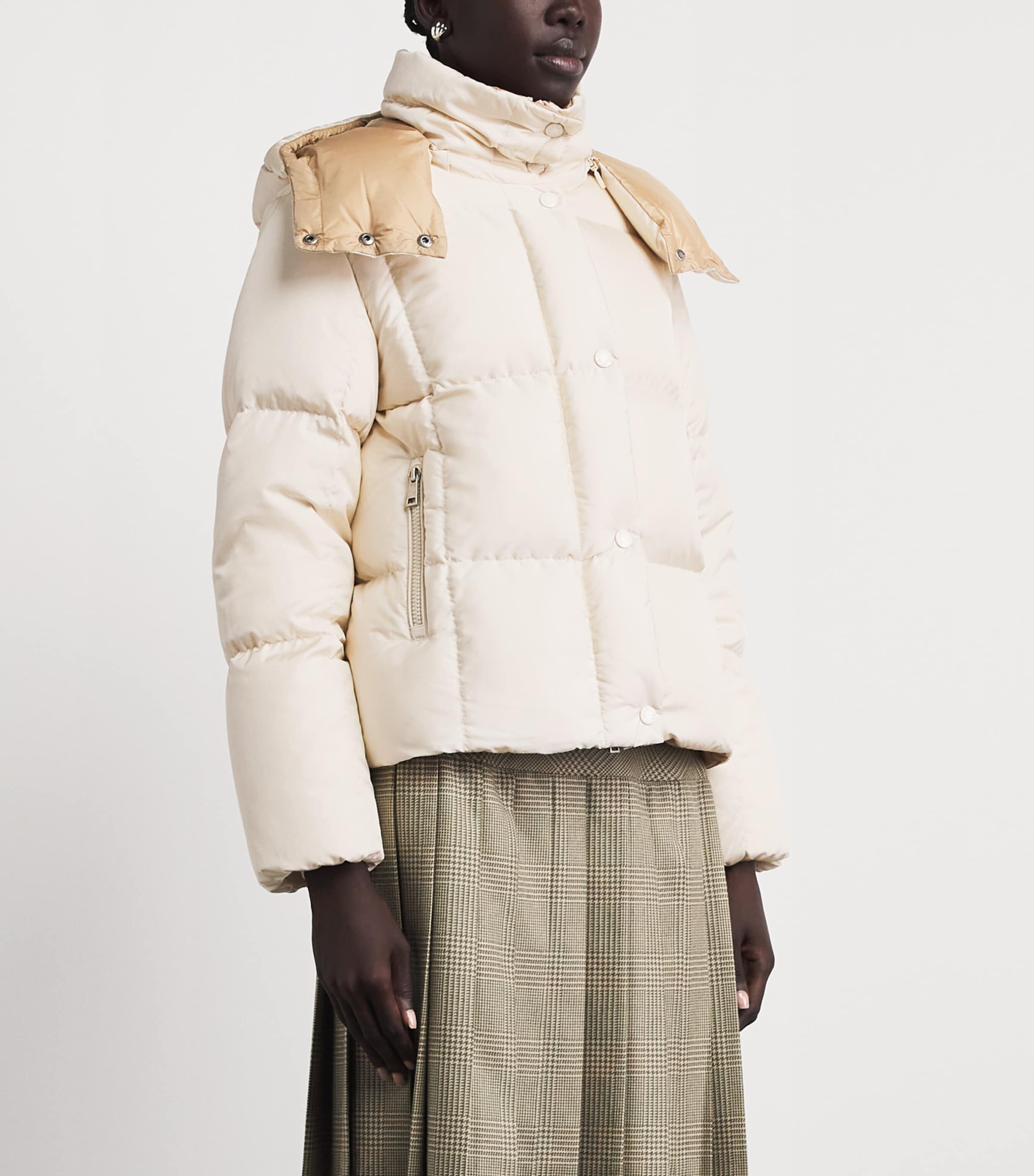 Moncler Womens Down Quilted Castlenew Jacket Image 4