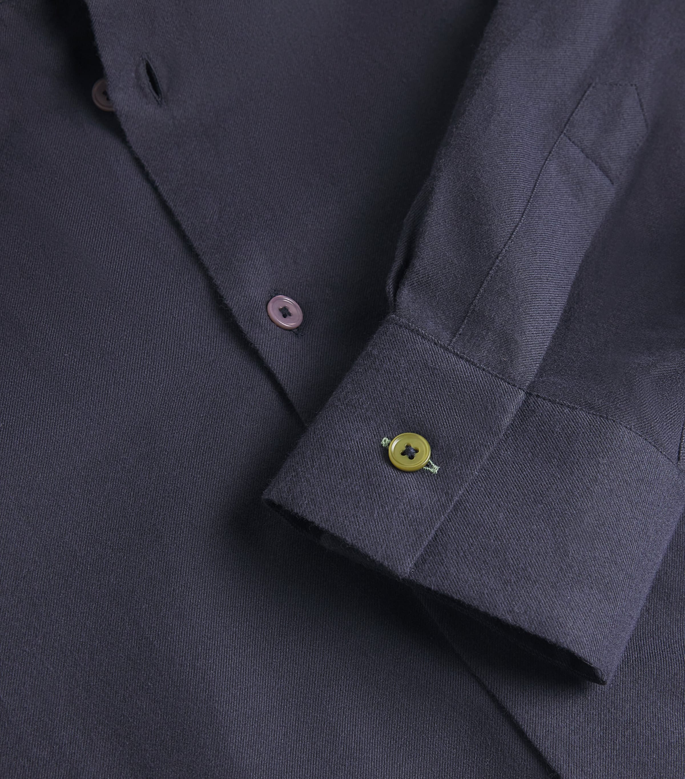 Brushed Cotton Shirt 76_SLATE Image 5