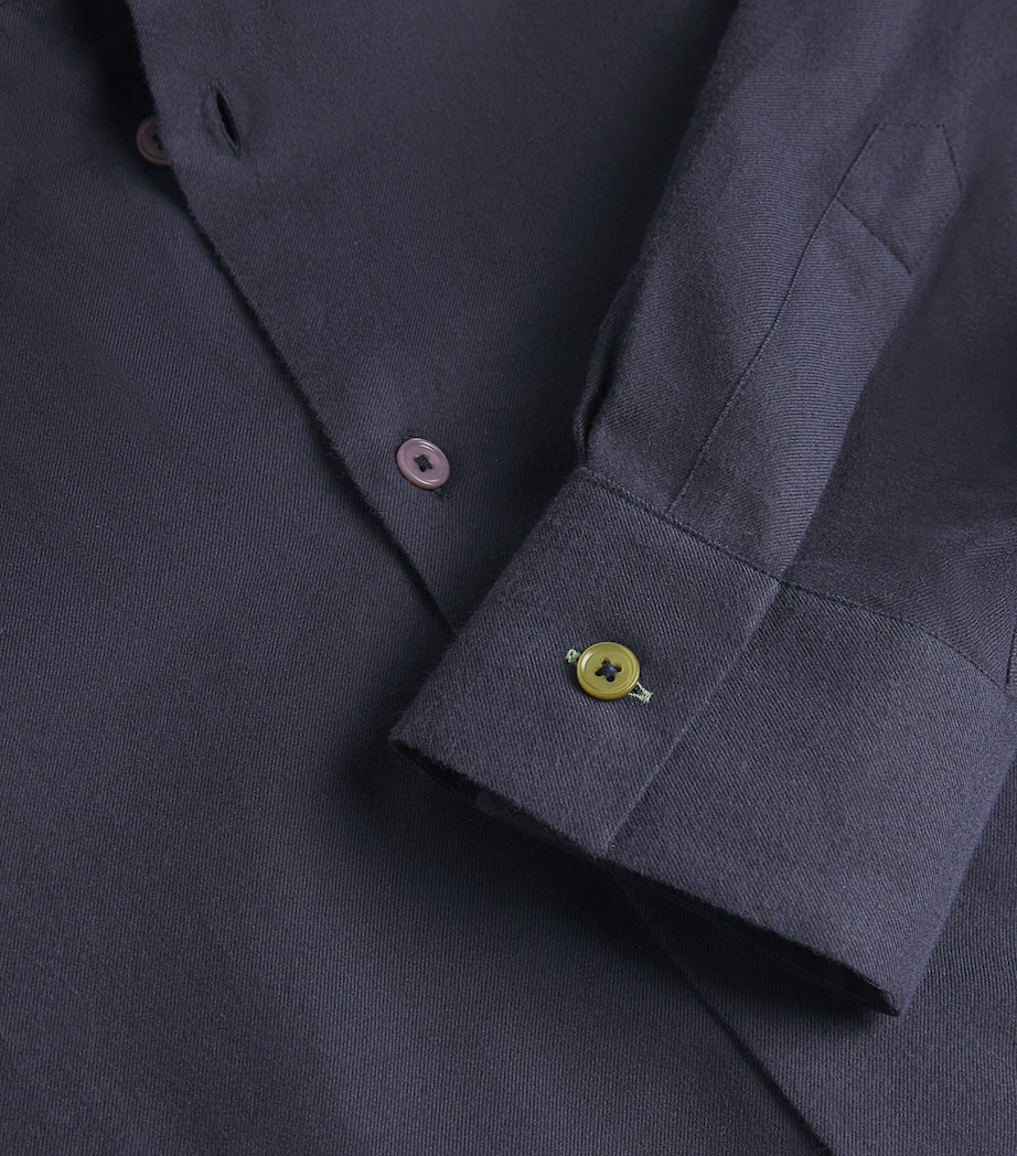 Brushed Cotton Shirt 76_SLATE Image 5