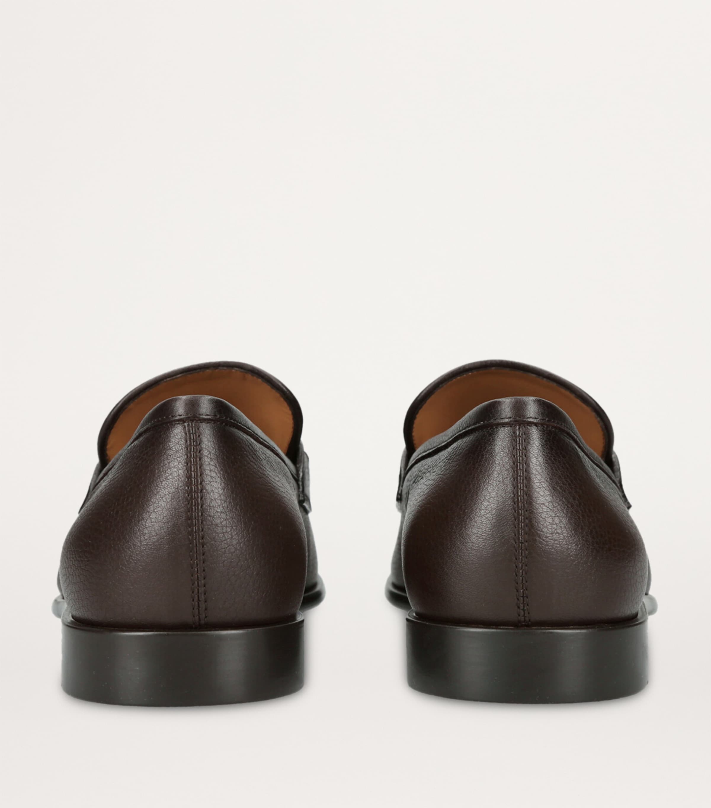 Leather Foster Gancho Loafers DARK BROWN Image 2