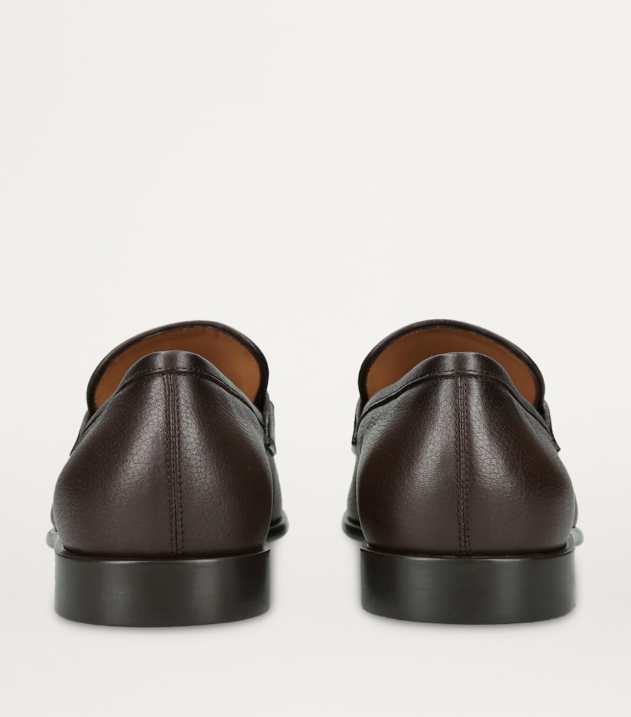 Leather Foster Gancho Loafers DARK BROWN Image 2