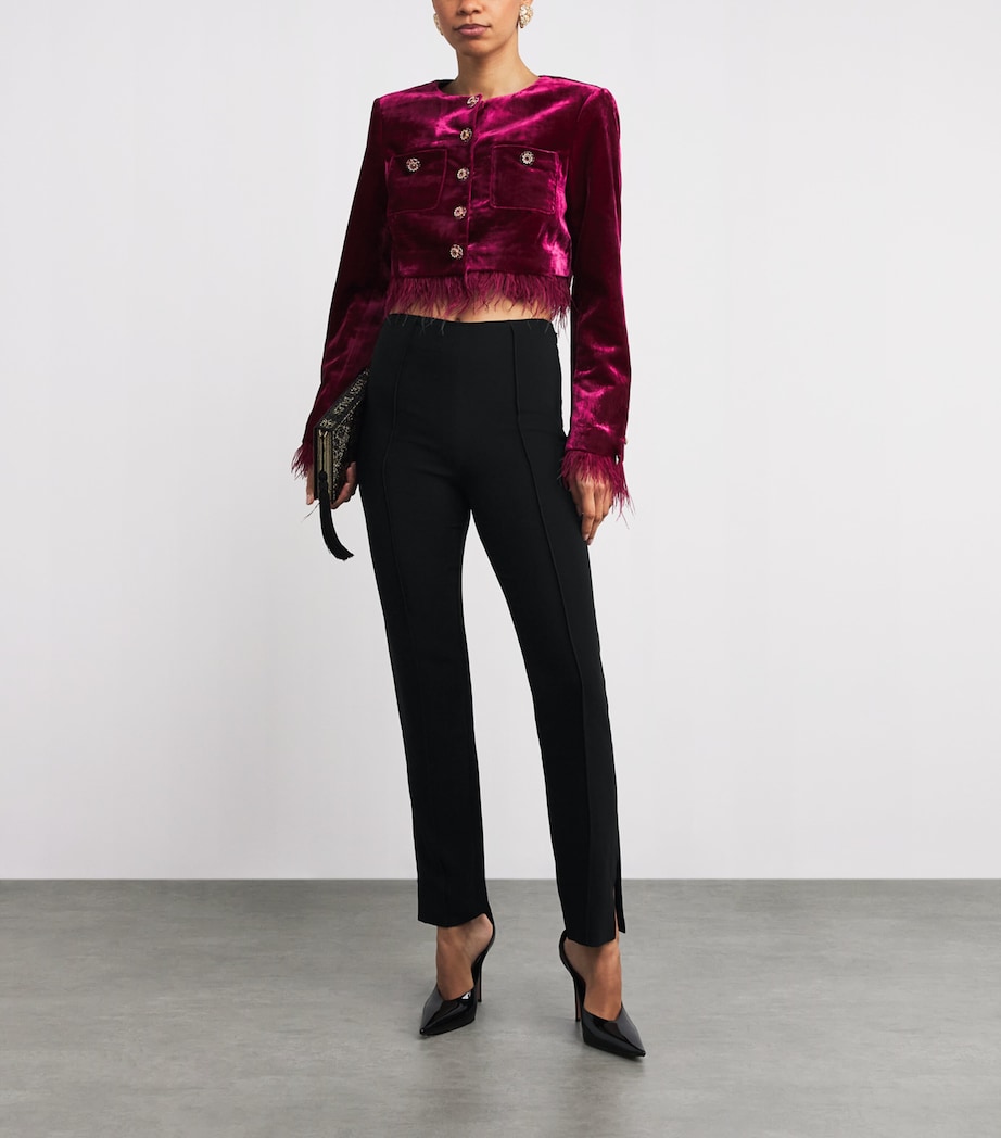 Crepe Brianne Tailored Trousers BLACK Image 2