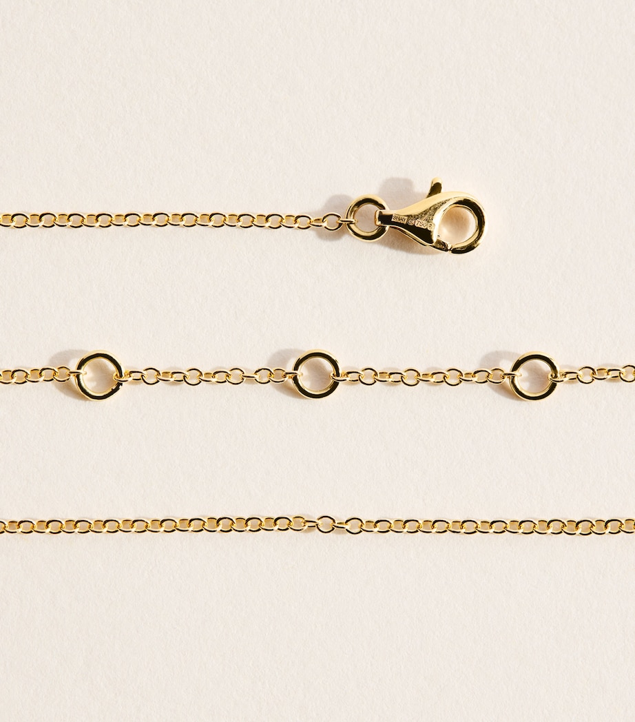 SHAY Yellow Gold and Emerald Ankle Bracelet Yellow Gold Image 4