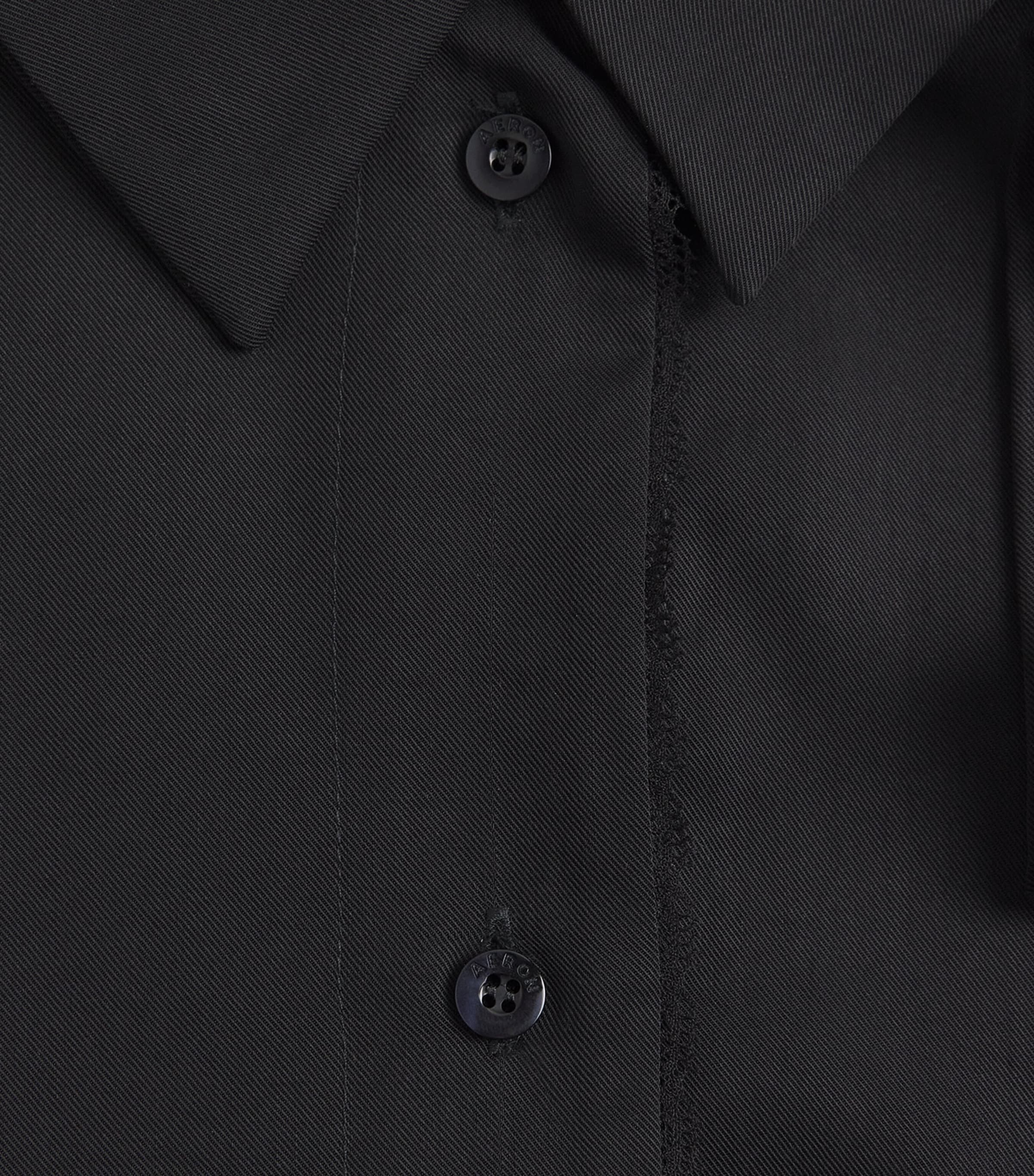 Lyocell Oversized Shirt 001 BLACK Image 5