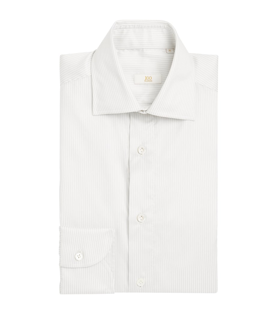 Cotton Stripe Shirt GREY STRIPE Image 1