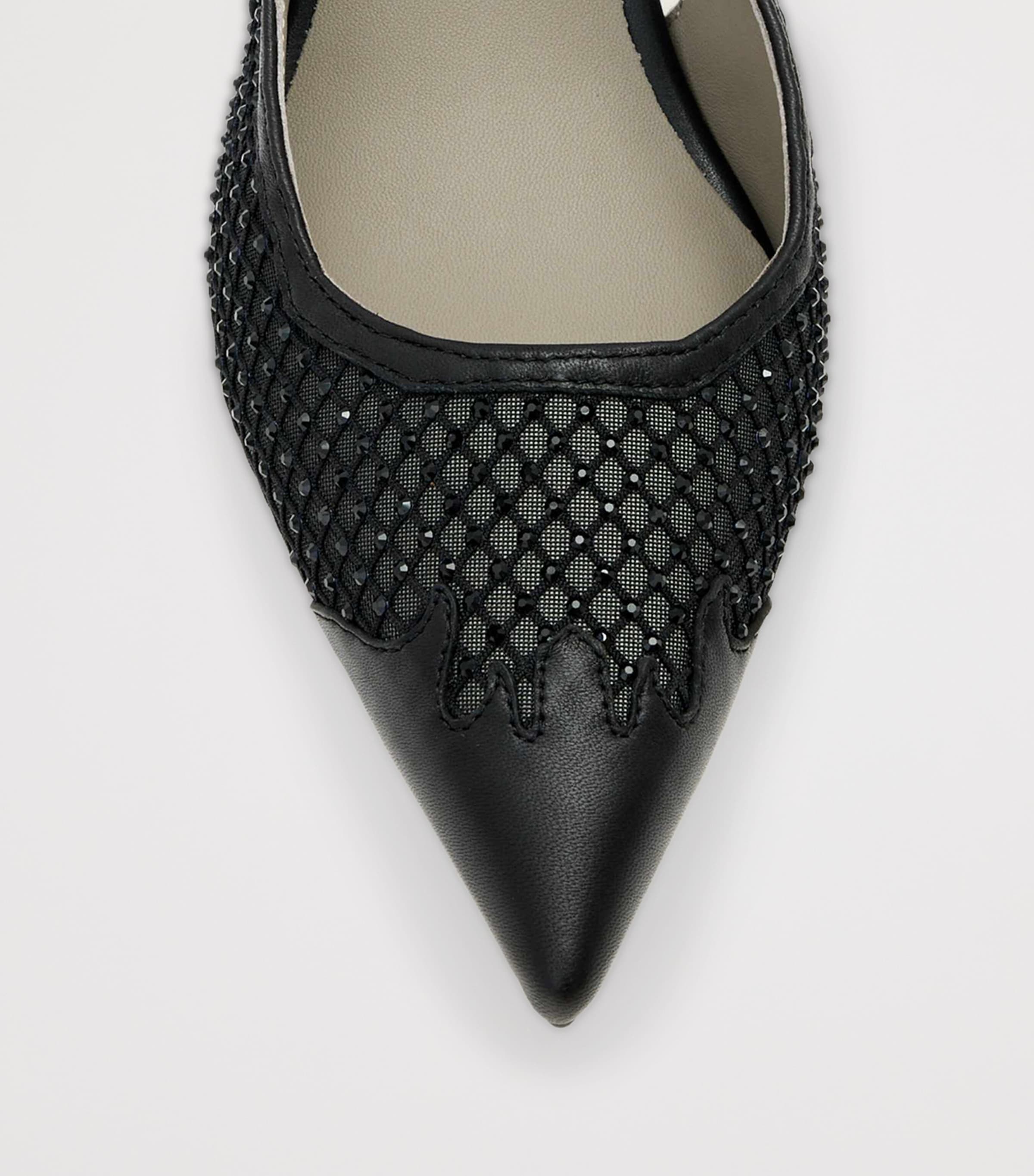 Mesh Idyia Slingback Pumps 55 BLACK Image 4