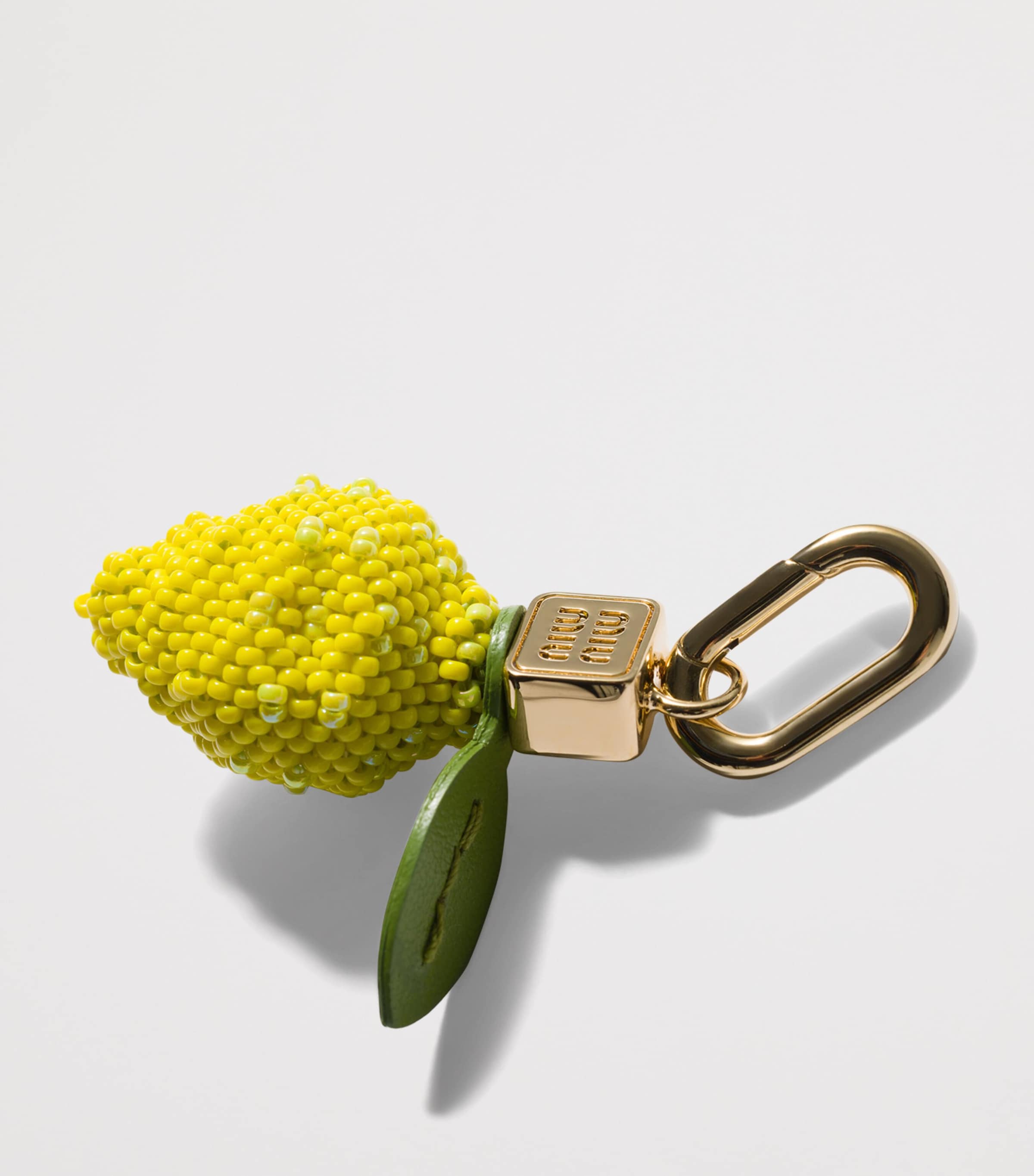 Miu Miu Yellow Beaded Lemon Keyring | Harrods UK