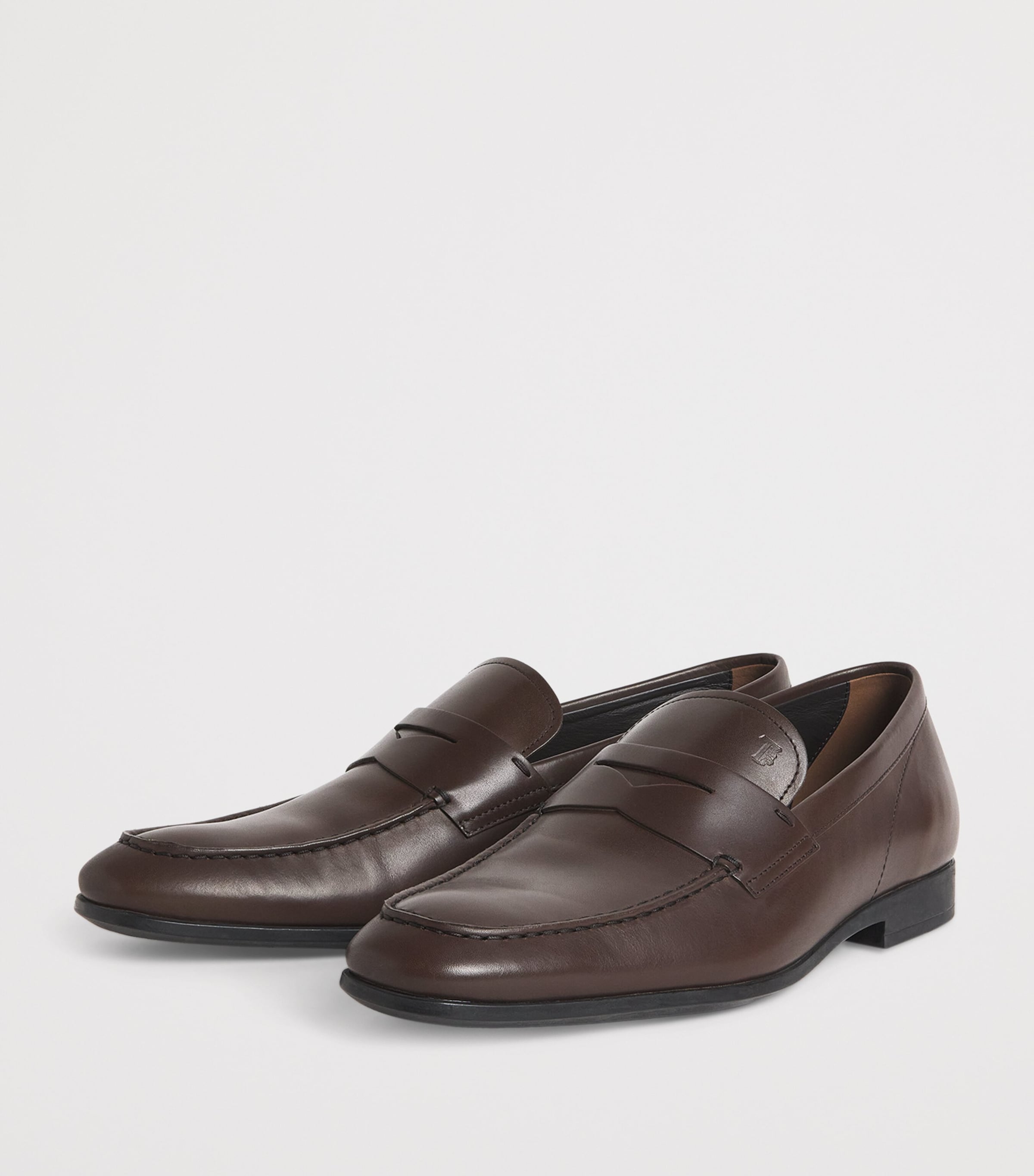 Tod's Leather Gomma Leggero Loafers Dark Brown Image 3
